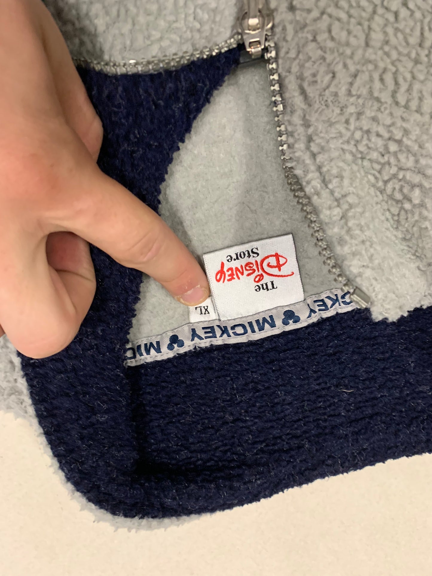 Half-Zip Vintage Mickey Mouse - xl