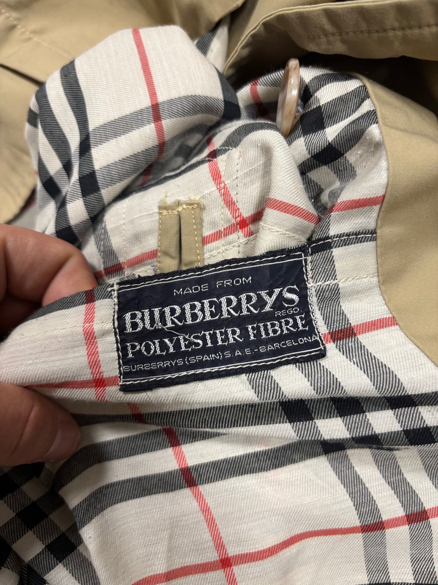 Gabardina Burberry 80s Vintage - L