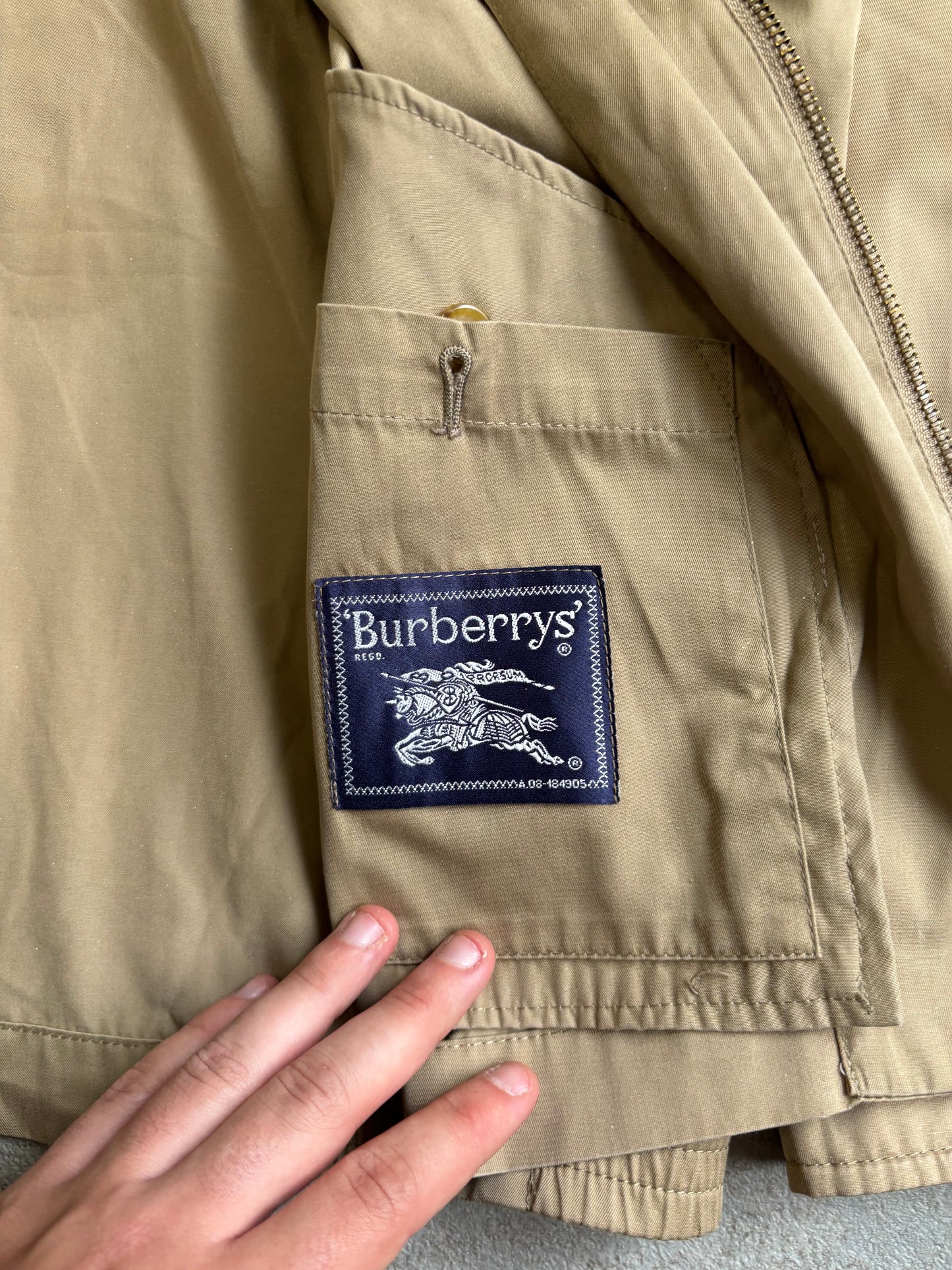 Chaqueta Harrington Burberry Ligera 00s Vintage - M