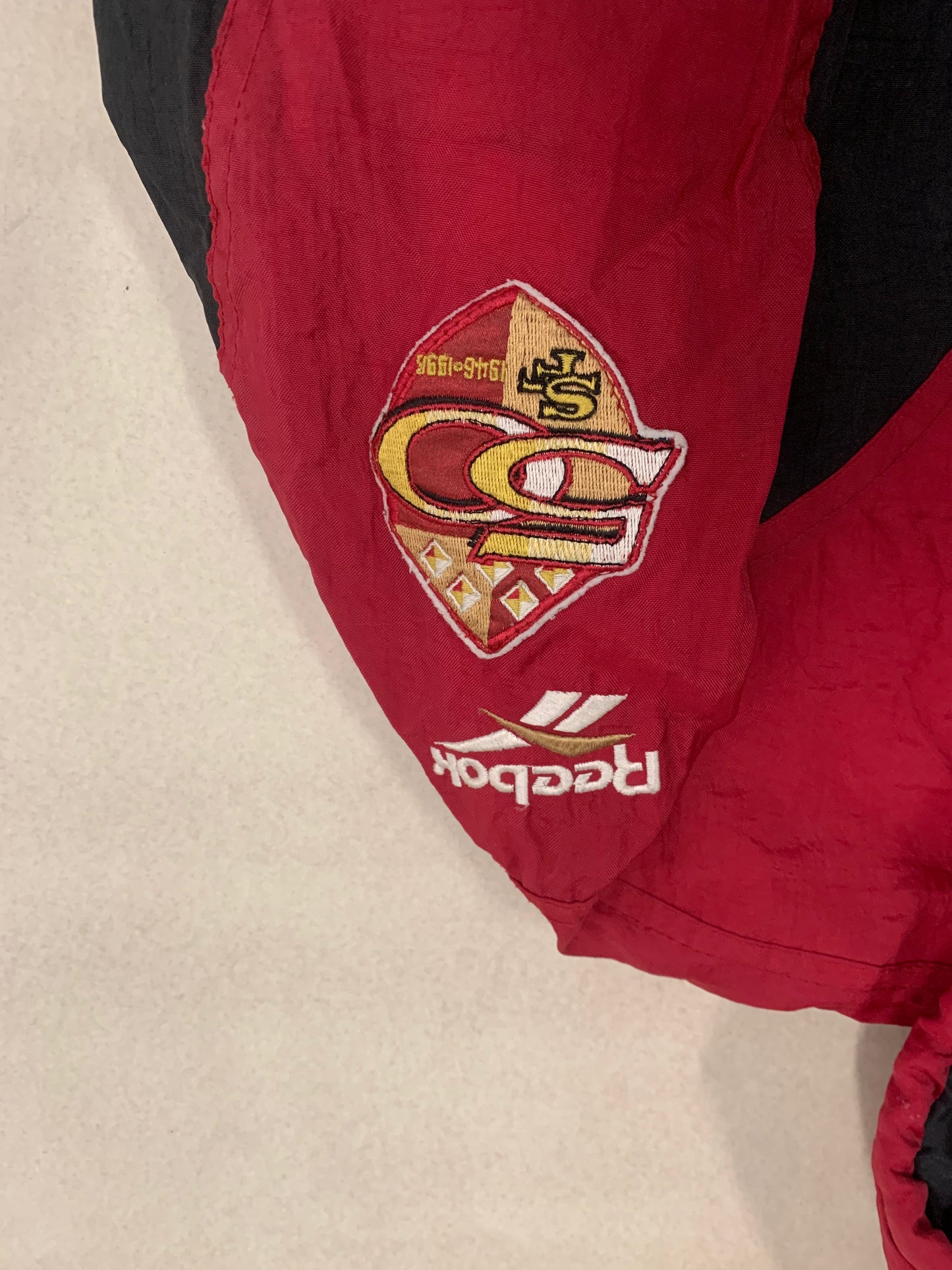 Chaqueta Acolchada Vintage Reebok NFL 49ers 1996 Anniversary Edition - S