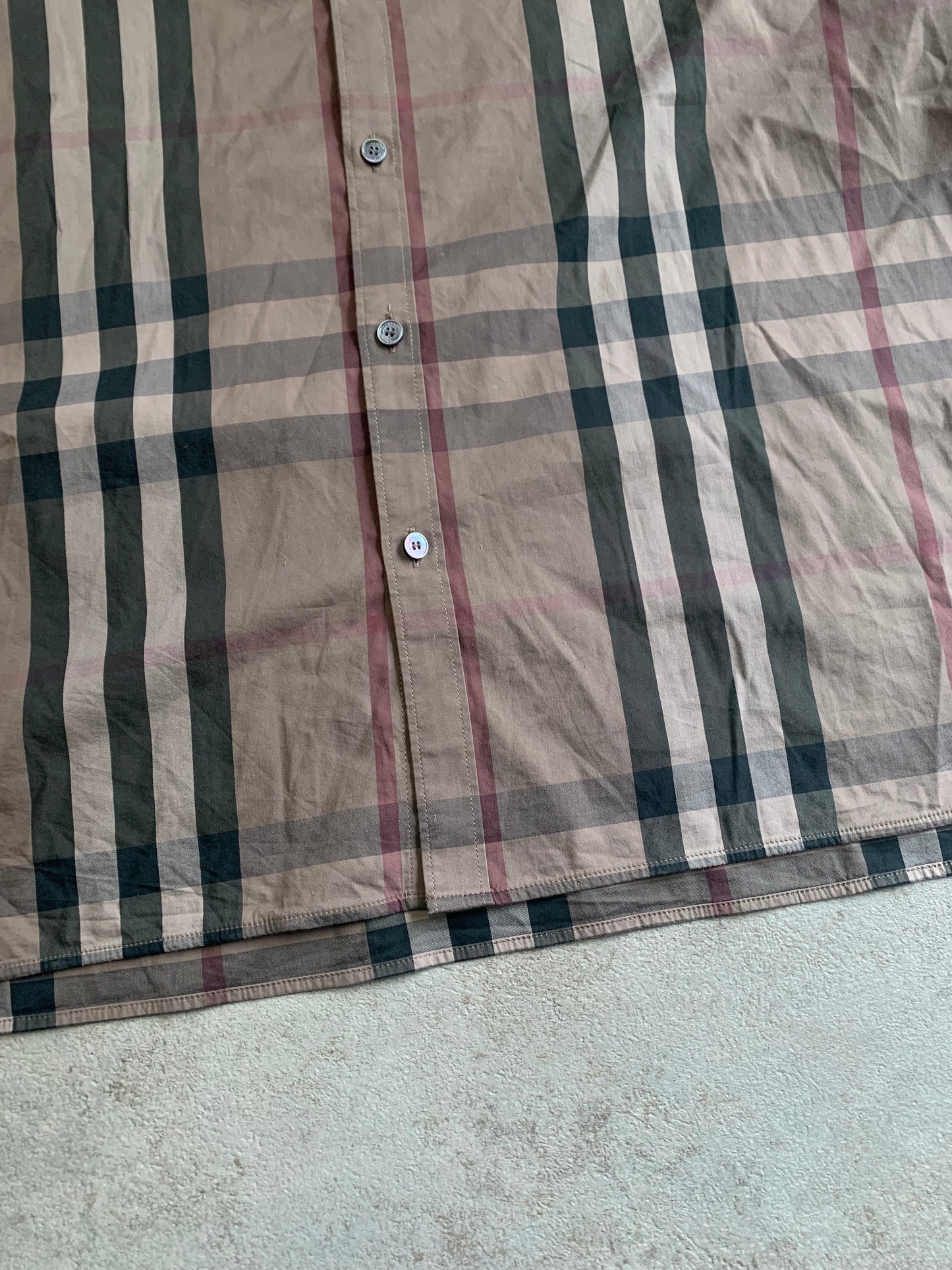 Camisa Vintage Burberry Nova Check 00’s - XL