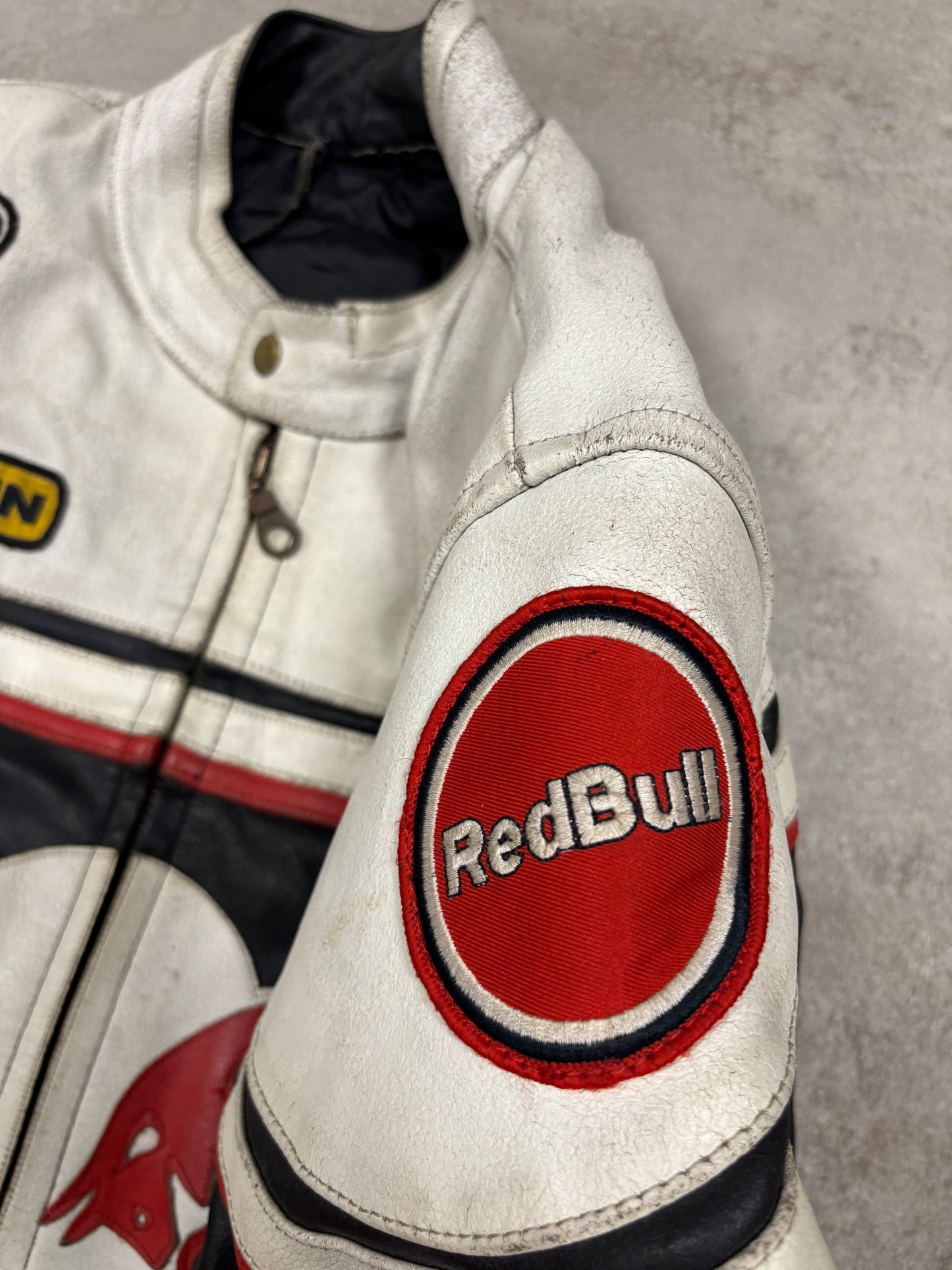 Chaqueta Cuero Racing ‘Red Bull’ 90s Vintage - L