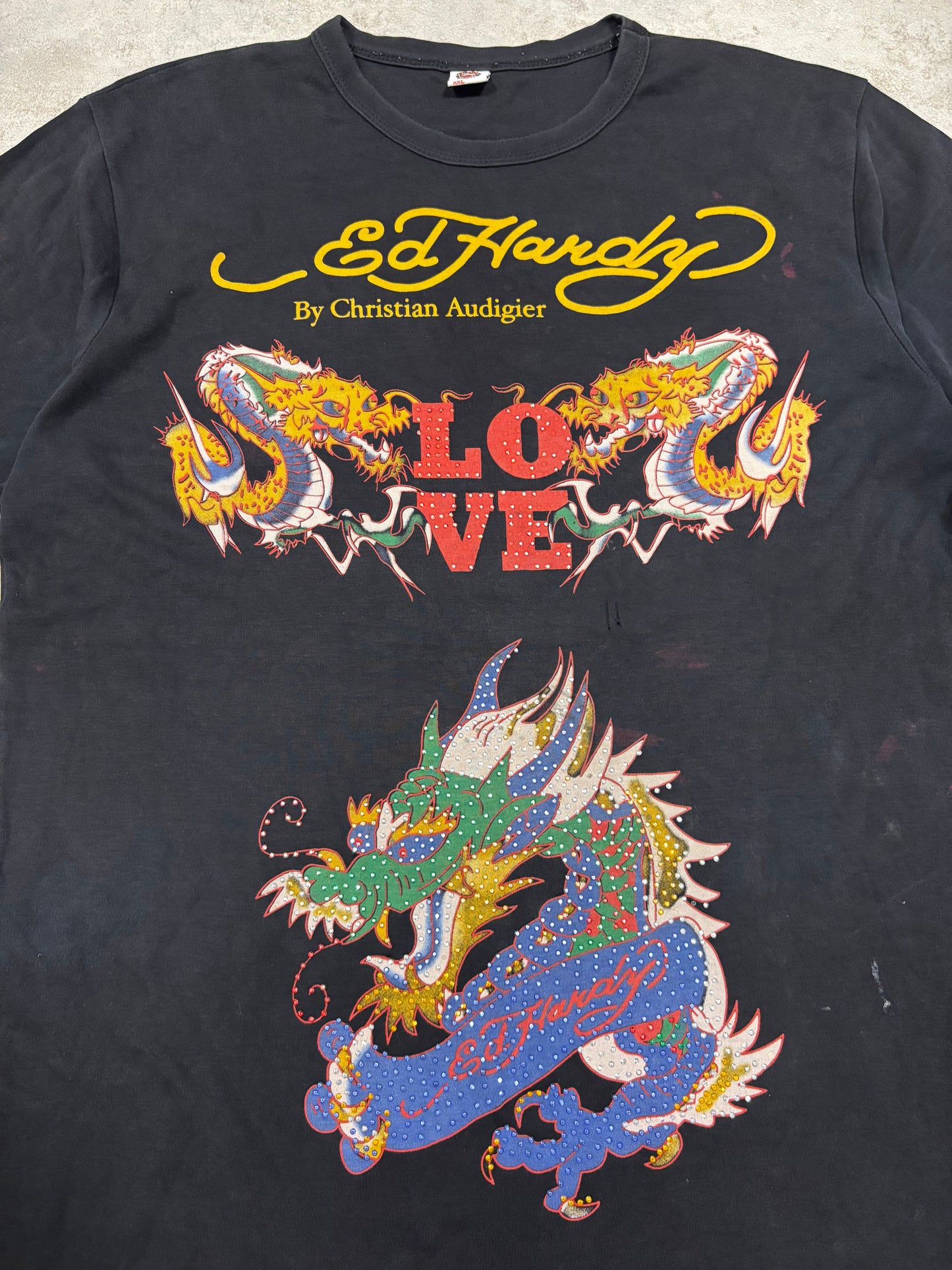 Camiseta Ed Hardy ‘Bootleg’ 00s Vintage - L