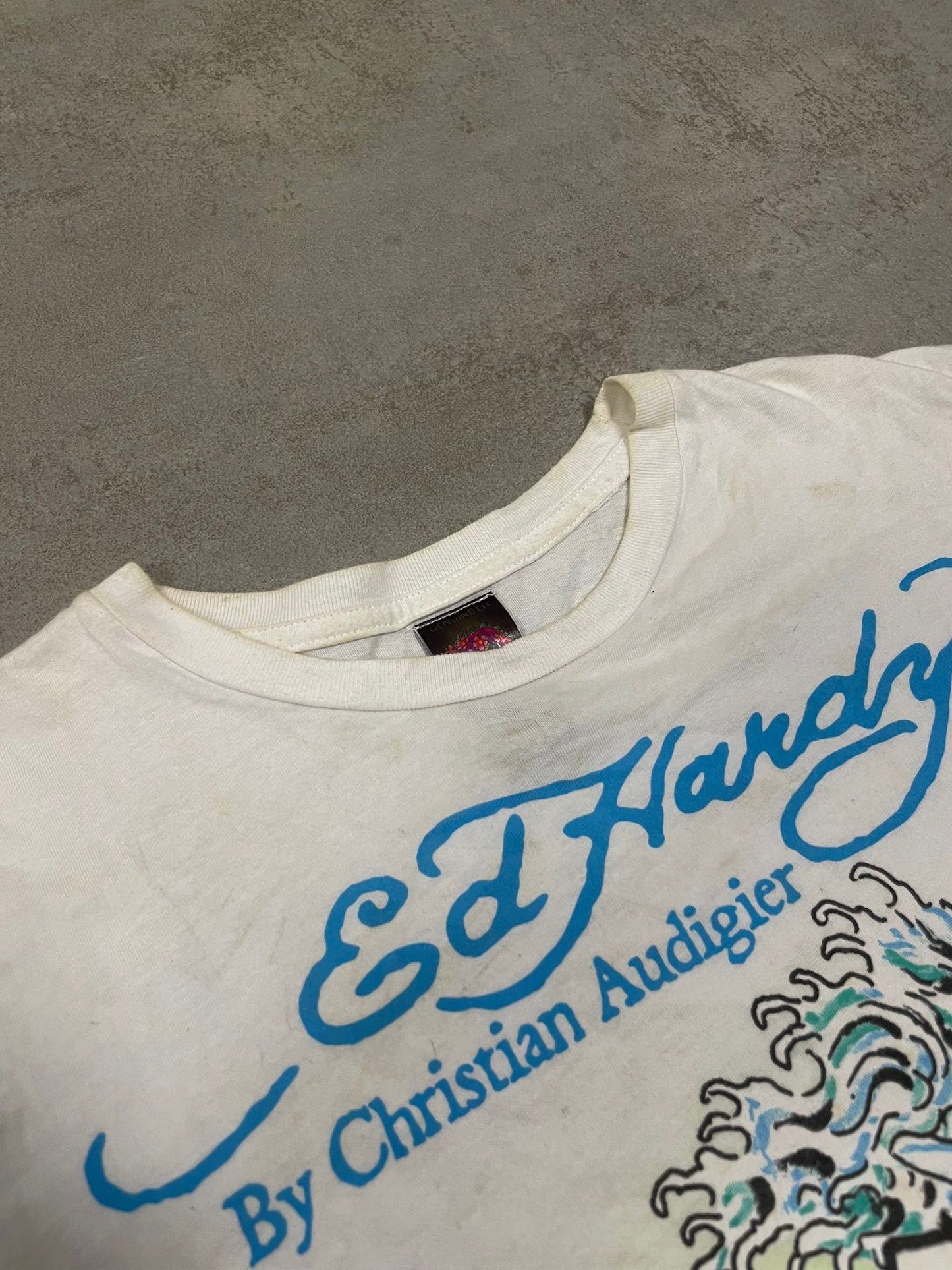 Camiseta Estampada Ed Hardy 00s Vintage - M