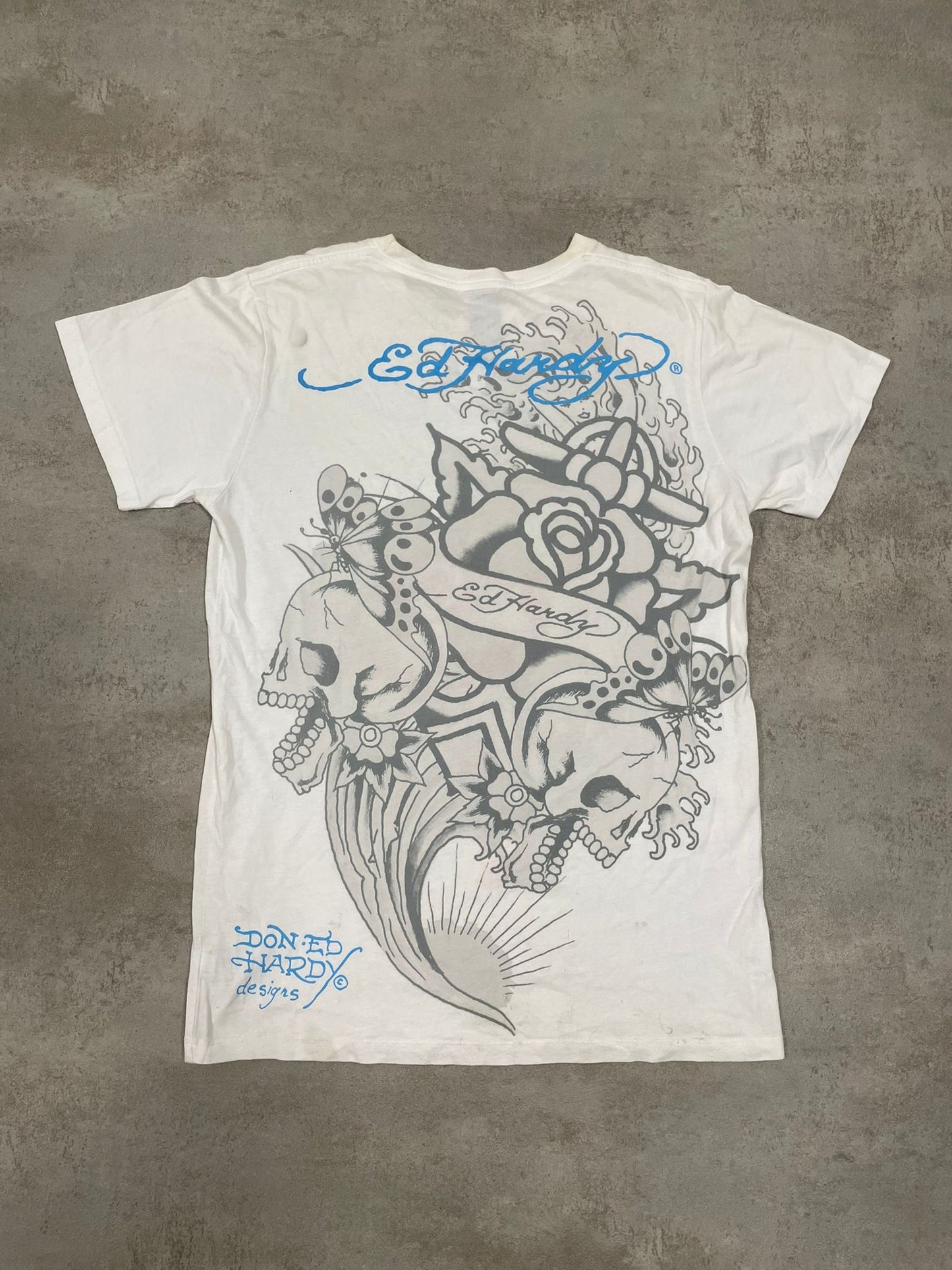 Camiseta Estampada Ed Hardy 00s Vintage - M