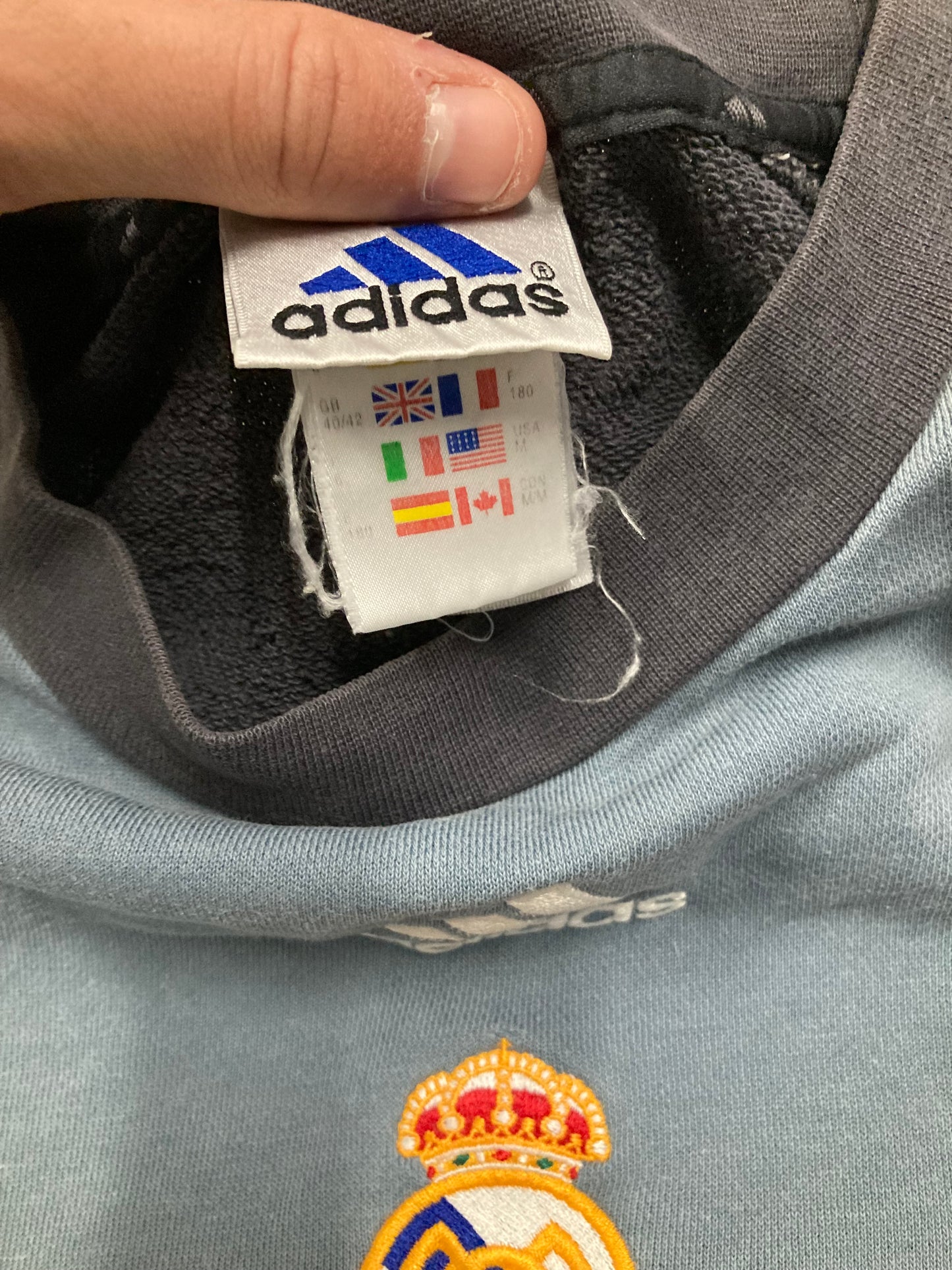 Sudadera Adidas Real Madrid 2001 Vintage - L