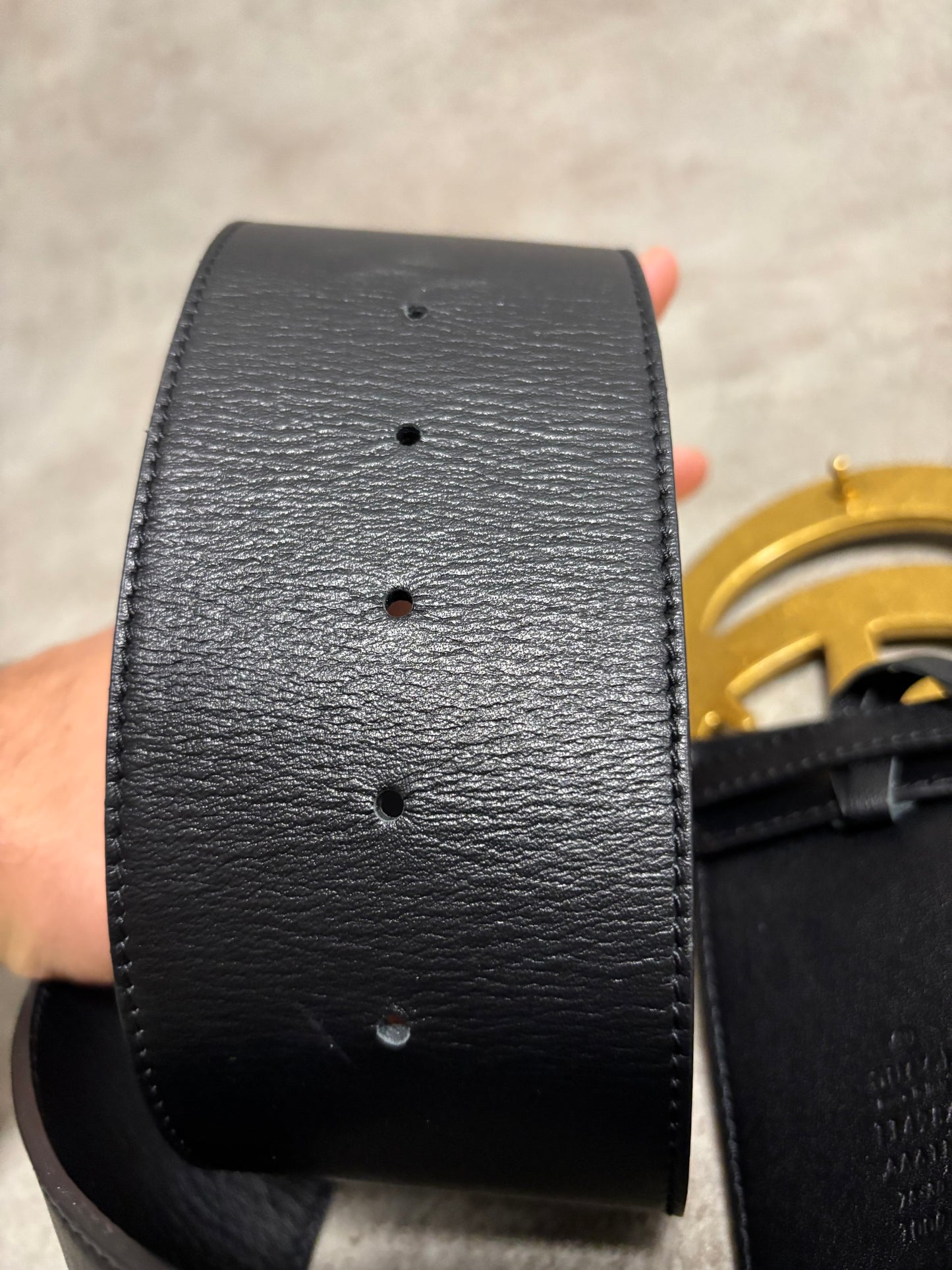 Cinturón Gucci Hebilla Oversize 00s Vintage