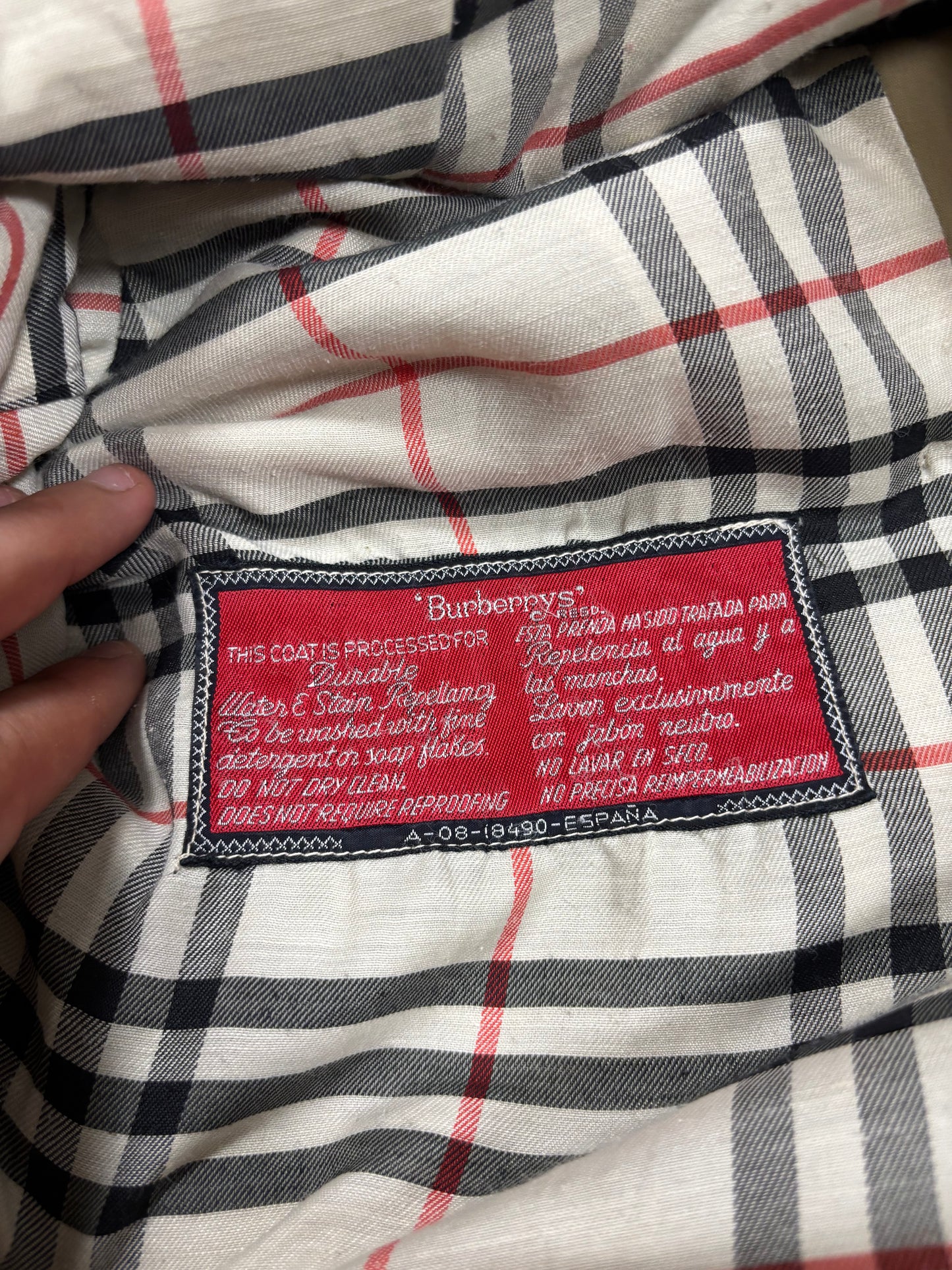 Gabardina Burberry 80s Vintage - L