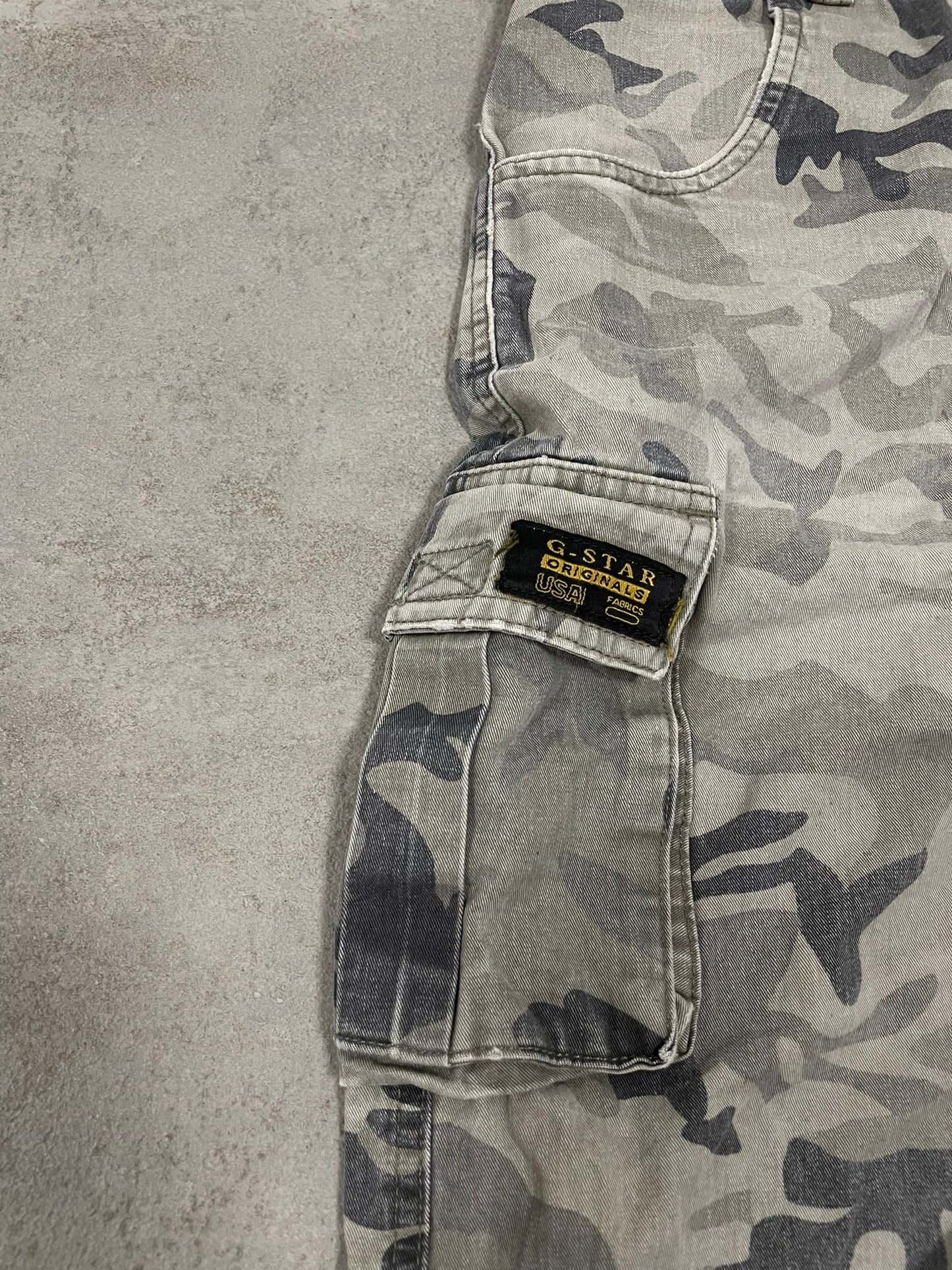 Shorts Camuflaje 3/4 Cargo G-Star 00s Vintage - L