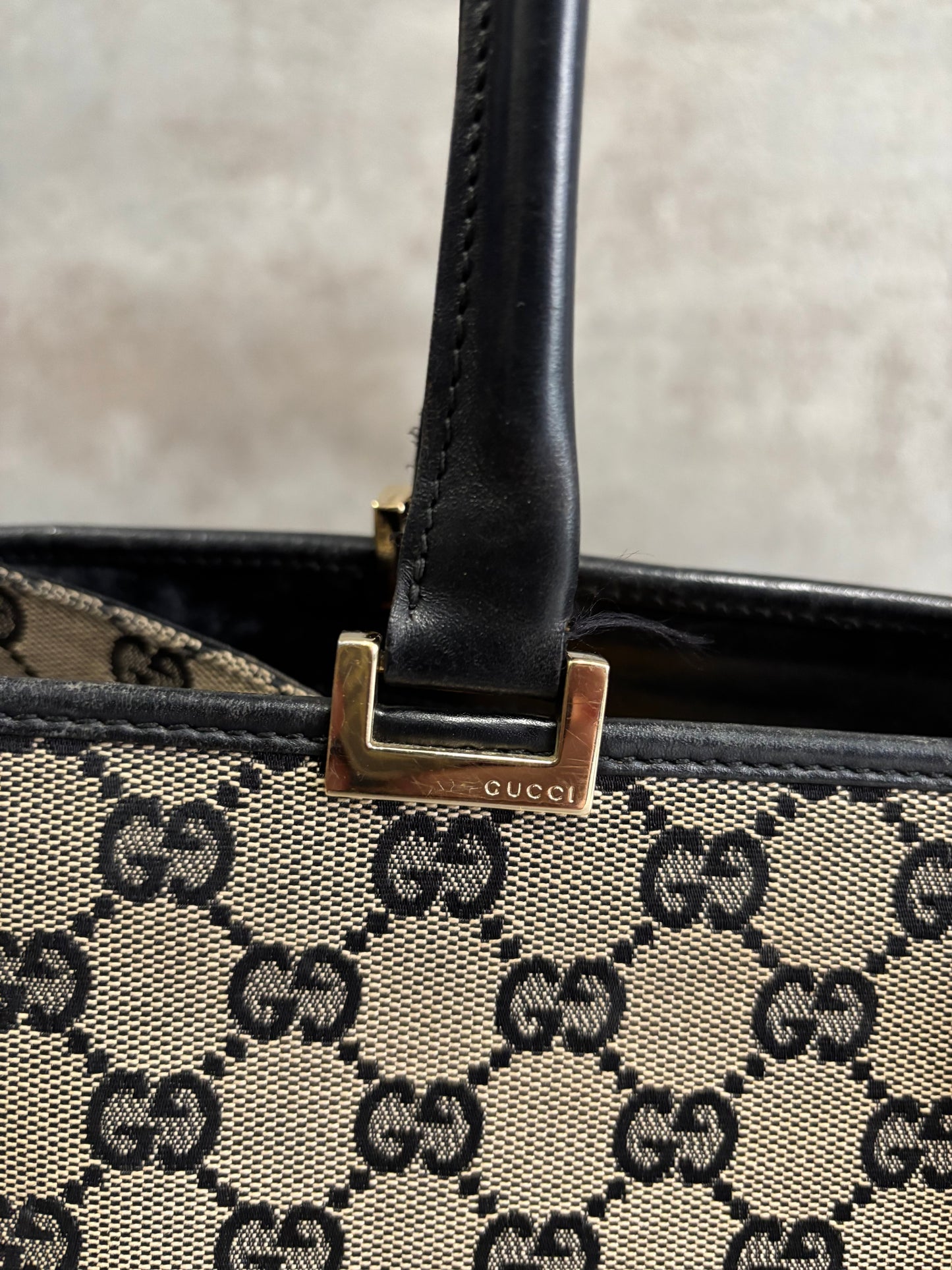 Bolso Totebag de Hombro Jackie Gucci + Guardapolvos Original 00s Vintage