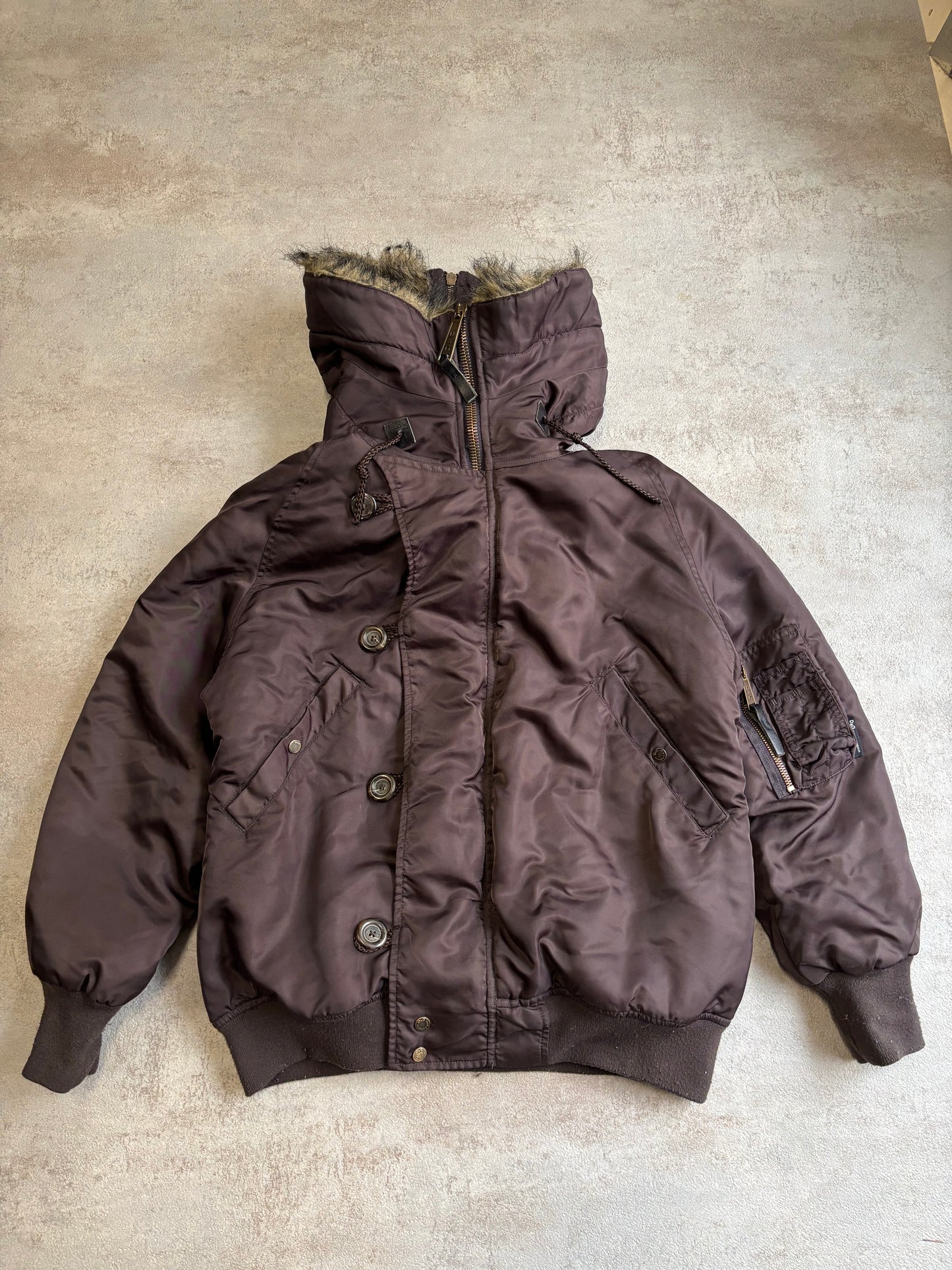 Chaqueta Bomber N2-B Fur Dolce & Gabbana 2002 Vintage - L