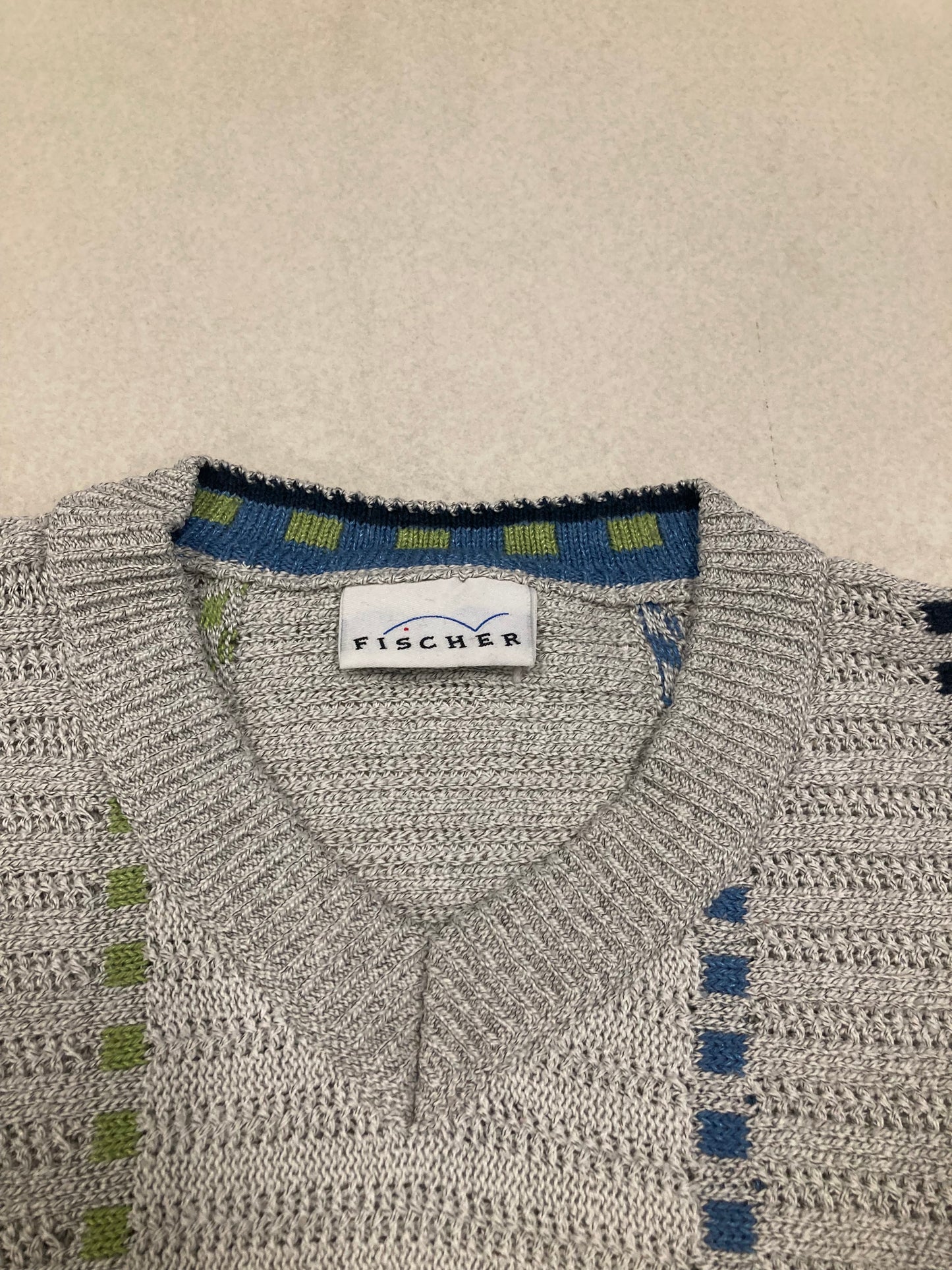 Jersey Cuello Pico Lana Vintage - M