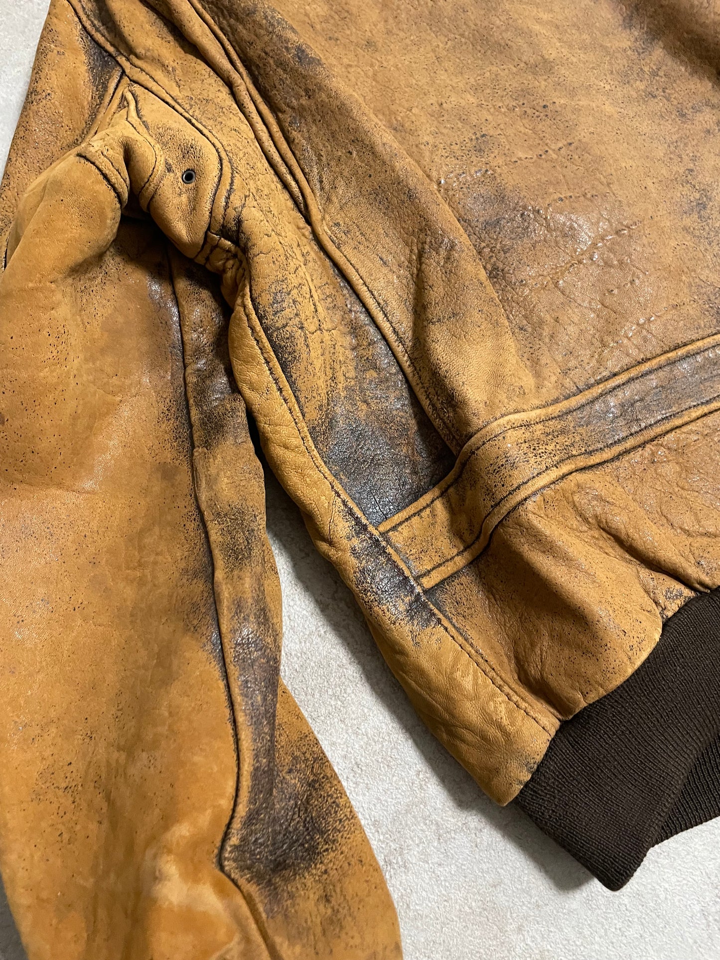 Chaqueta Aviador Cuero Vintage Charles Chevignon 80’s - M