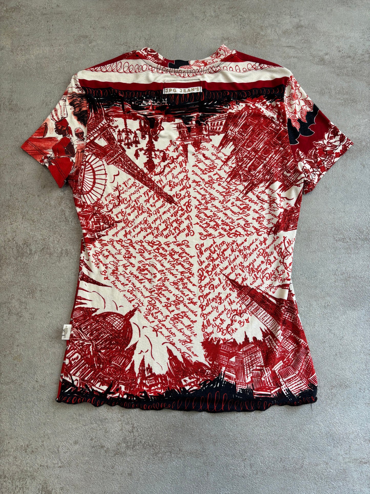 Camiseta ‘Full Print’ Jean Paul Gaultier 90s Vintage - M