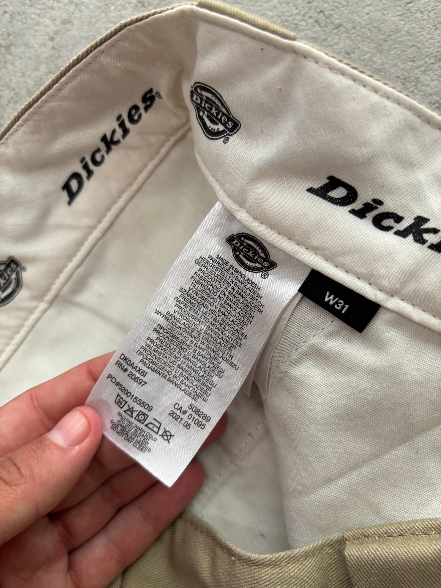 Pantalones Rectos Dickies - M