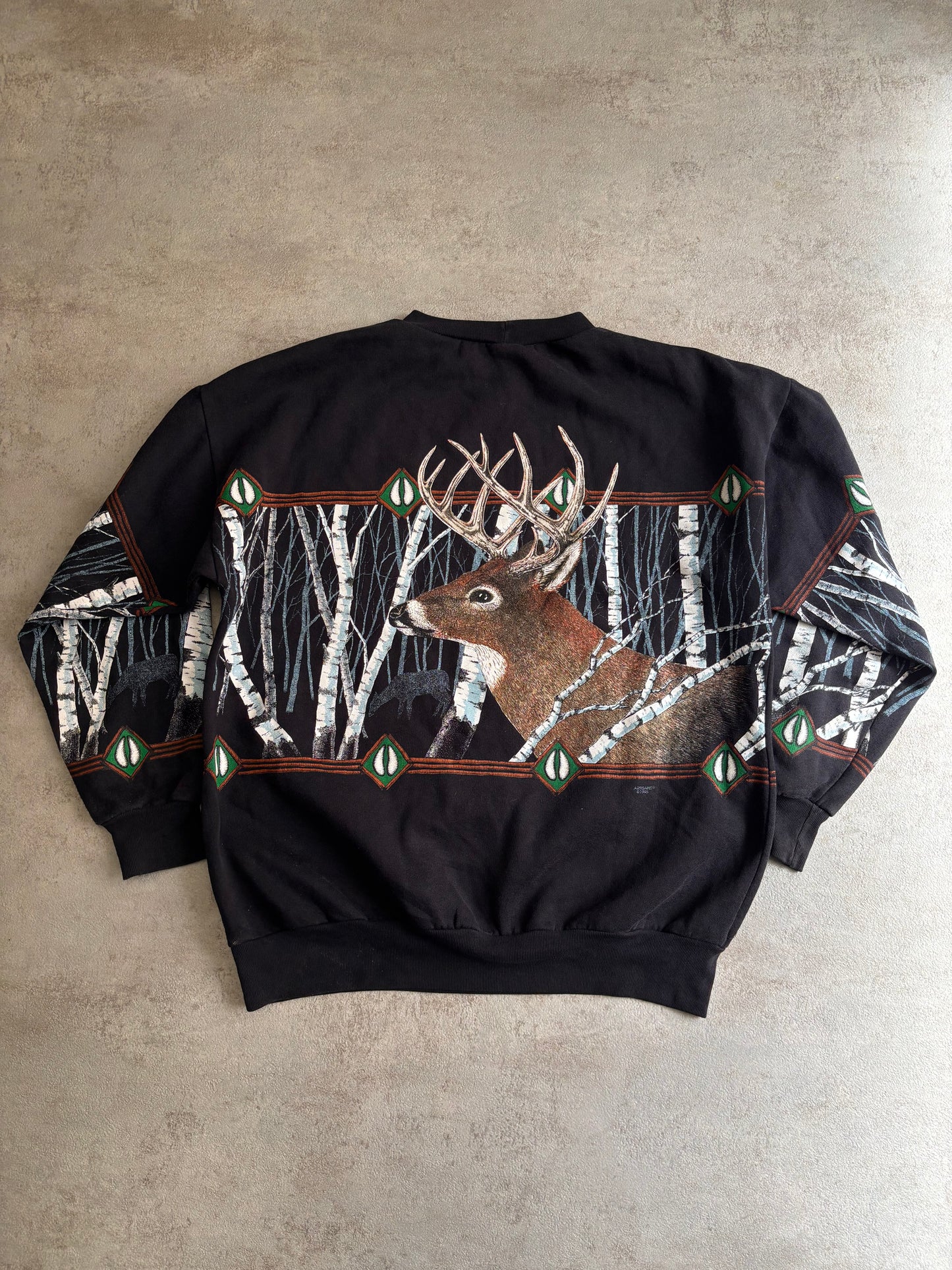 Sudadera ‘Full Print’ Deer 1995 Vintage - L