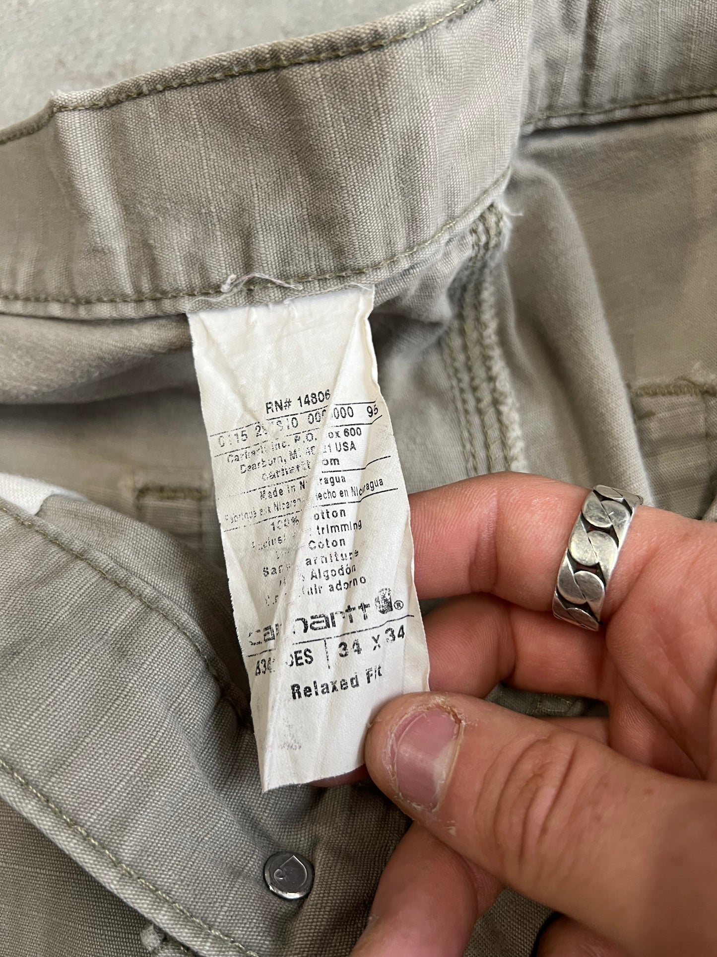 Pantalones Cargo Vintage Carhartt 90’s USA - M