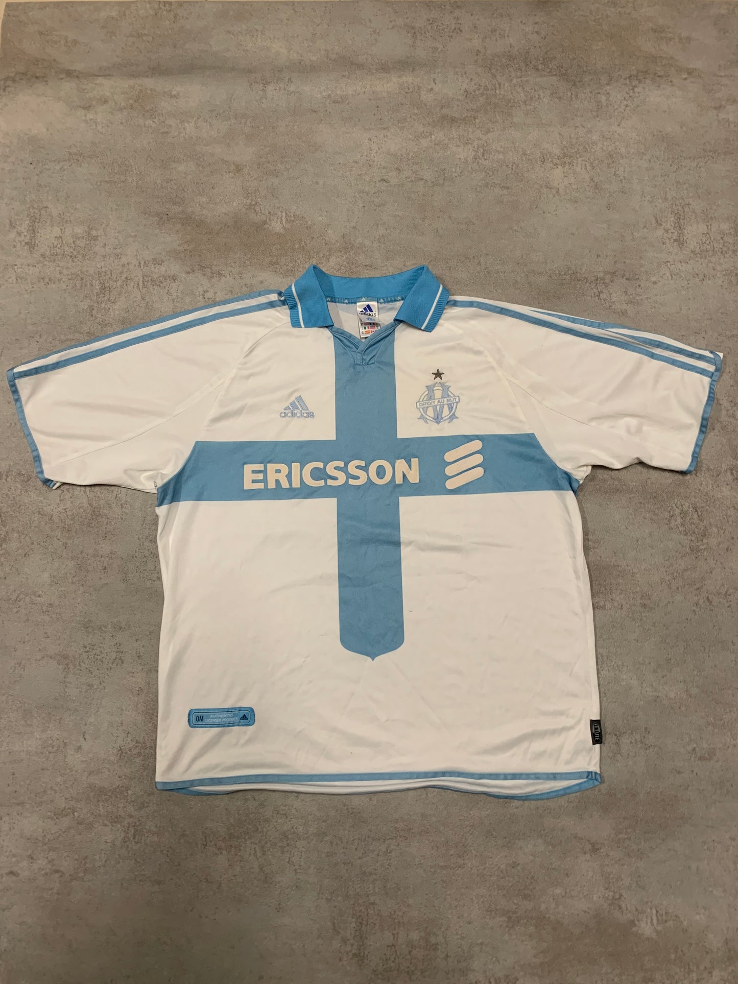 Camiseta Fútbol Vintage Adidas Marsella 2001/02 - XL