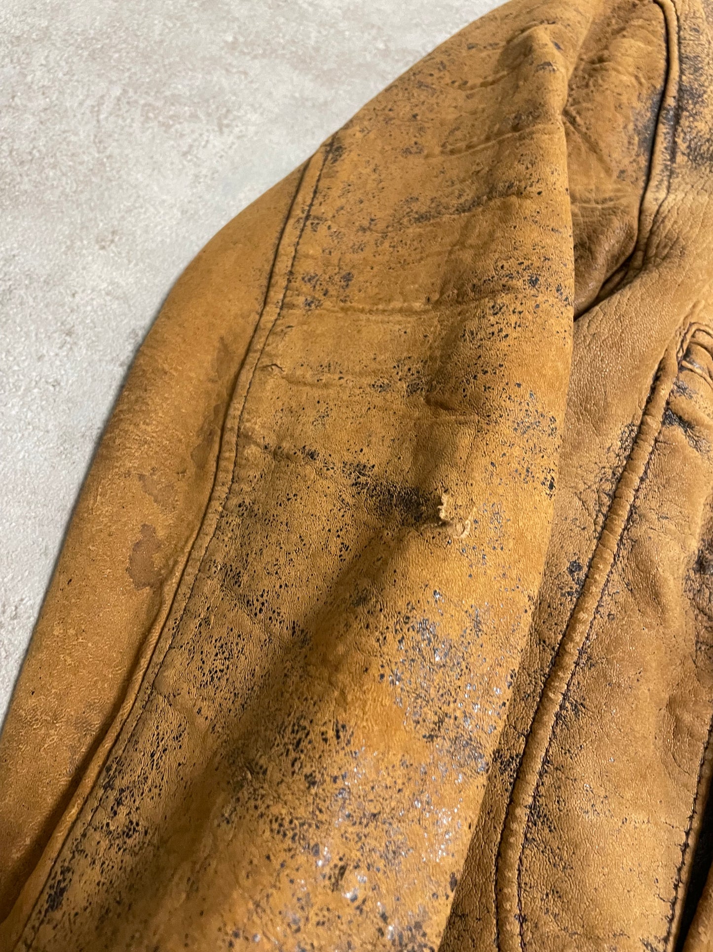 Chaqueta Aviador Cuero Vintage Charles Chevignon 80’s - M