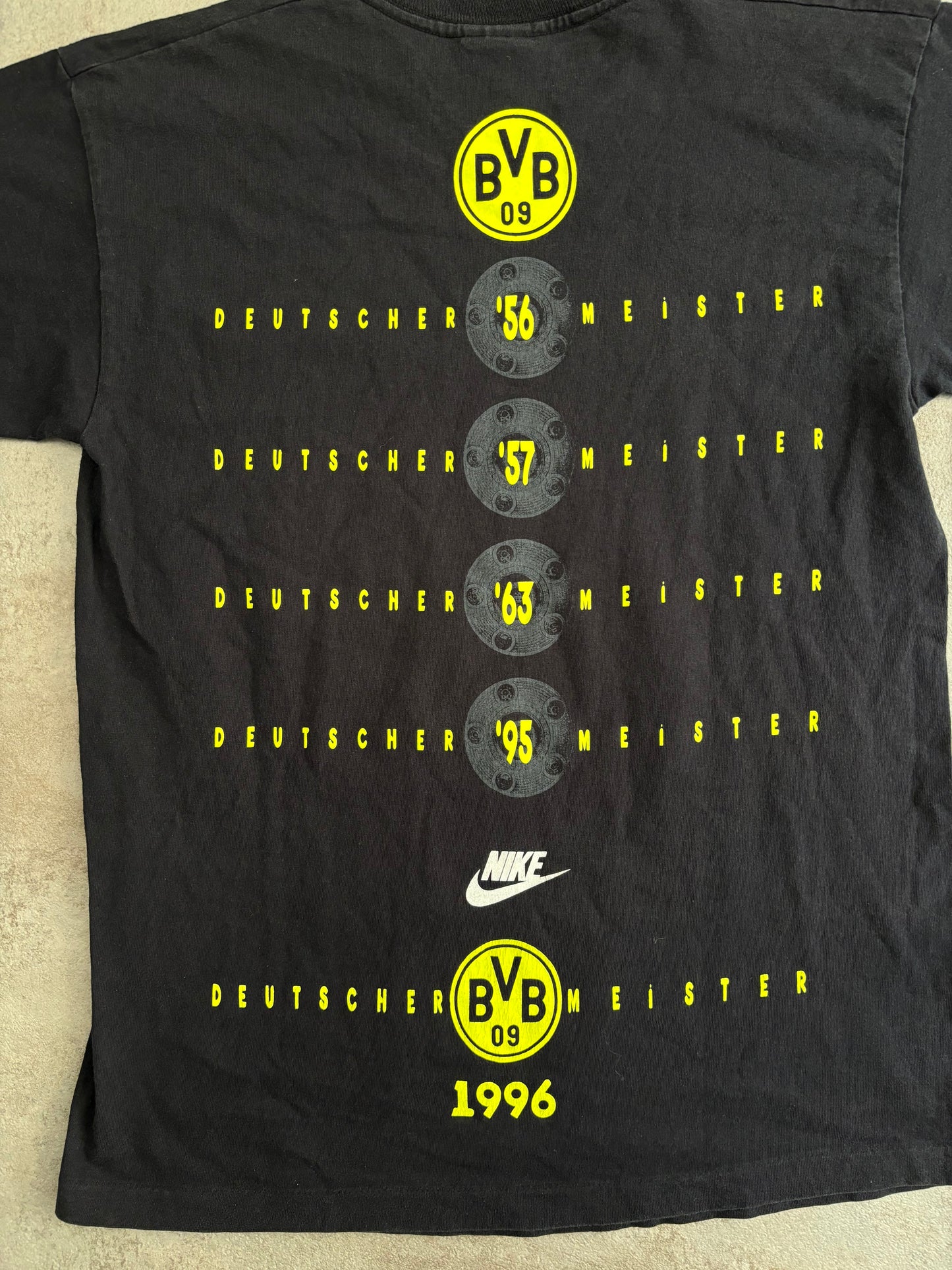 Camiseta Nike Borussia Dortmund Campeón Bundesliga 1996 Vintage - L