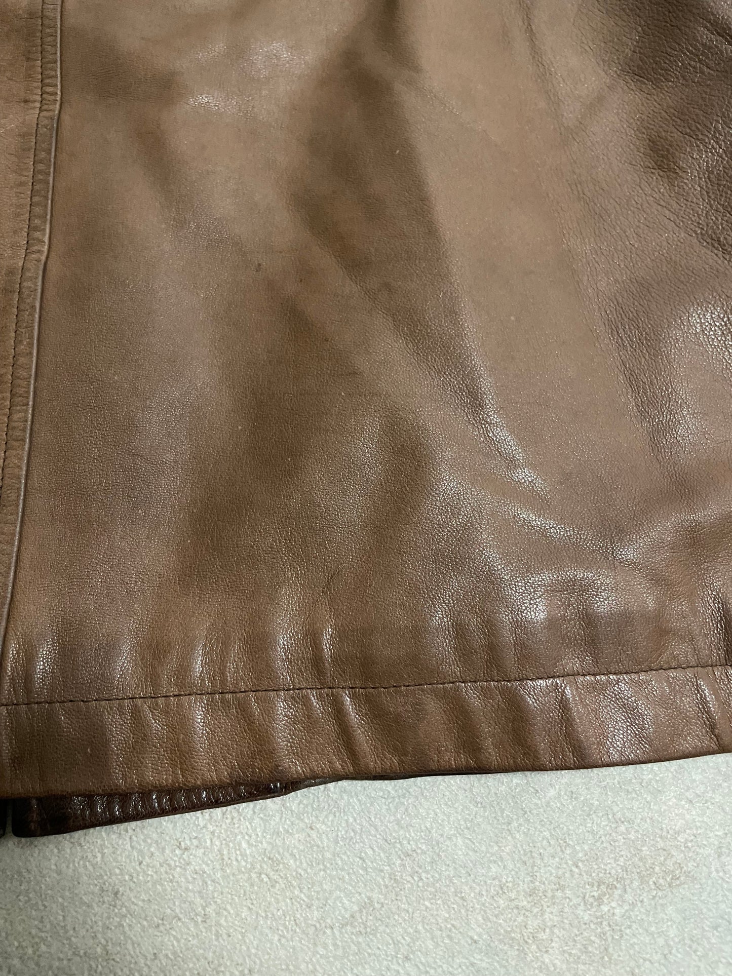 Chaqueta Piel Faded Burberry 00s Vintage - M