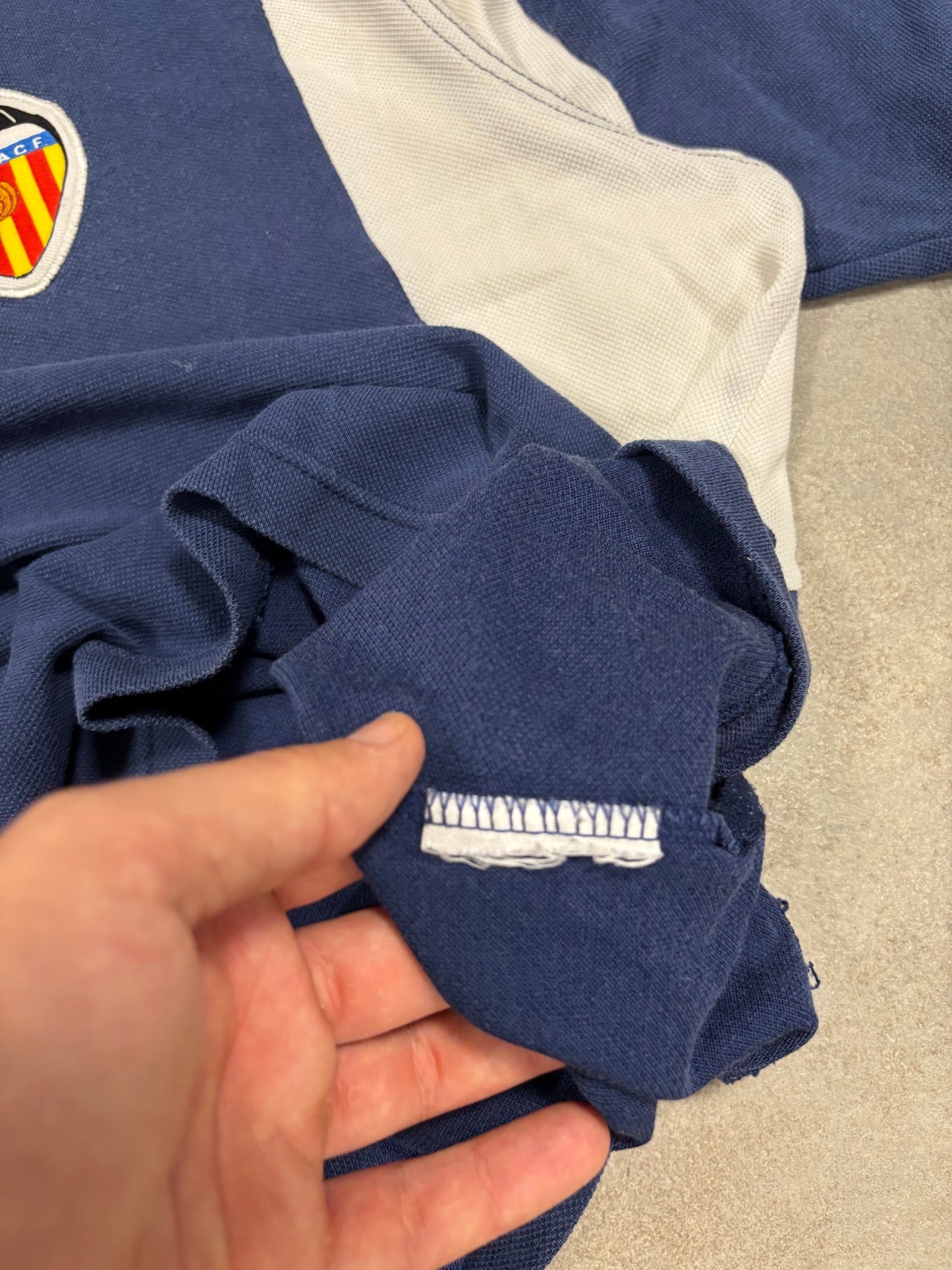 Camiseta Half Zip Valencia 2000/01 Vintage - XL