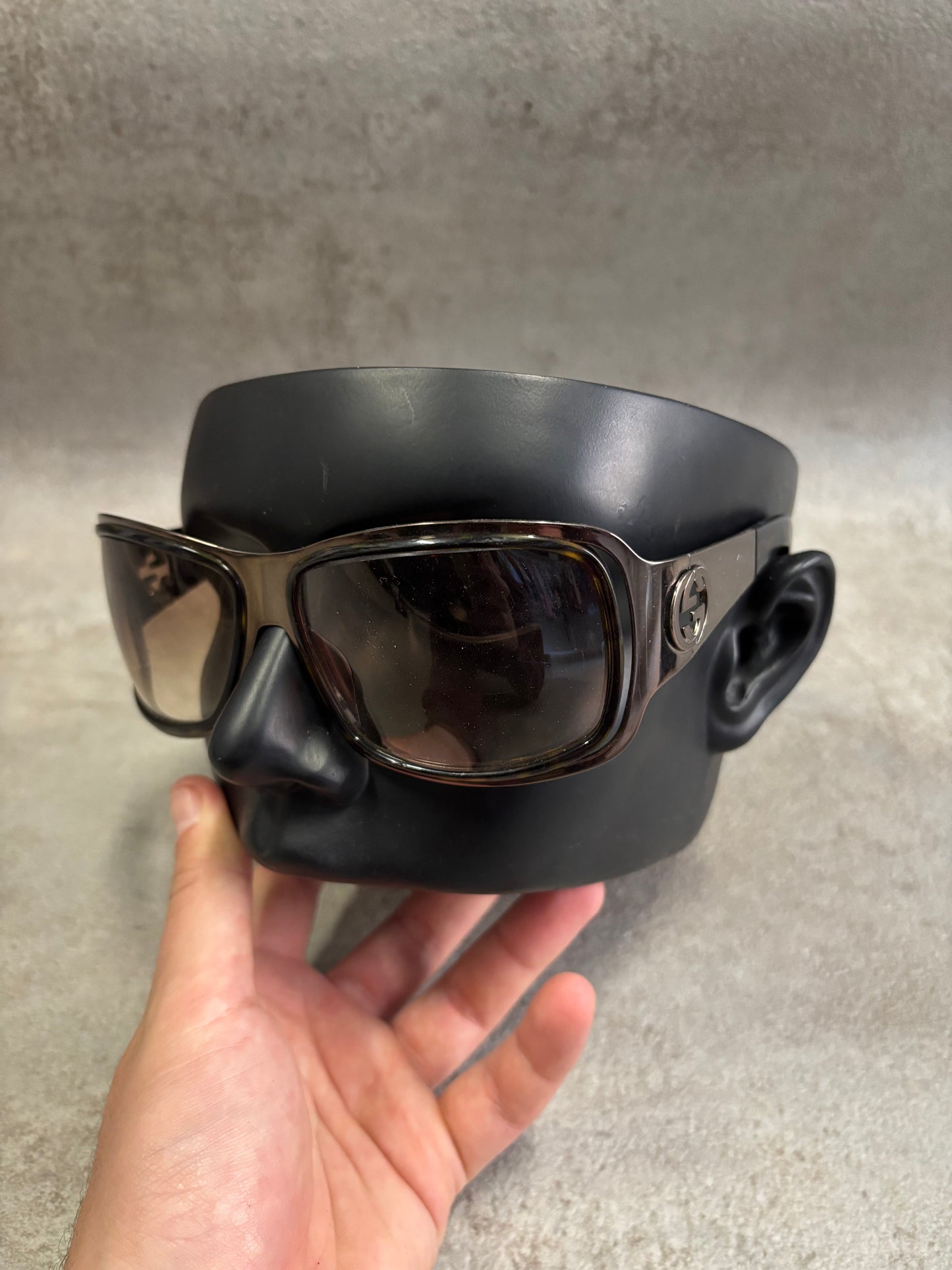 Gafas Gucci Tortoise ‘Metallic Big Logo’ 00s Vintage