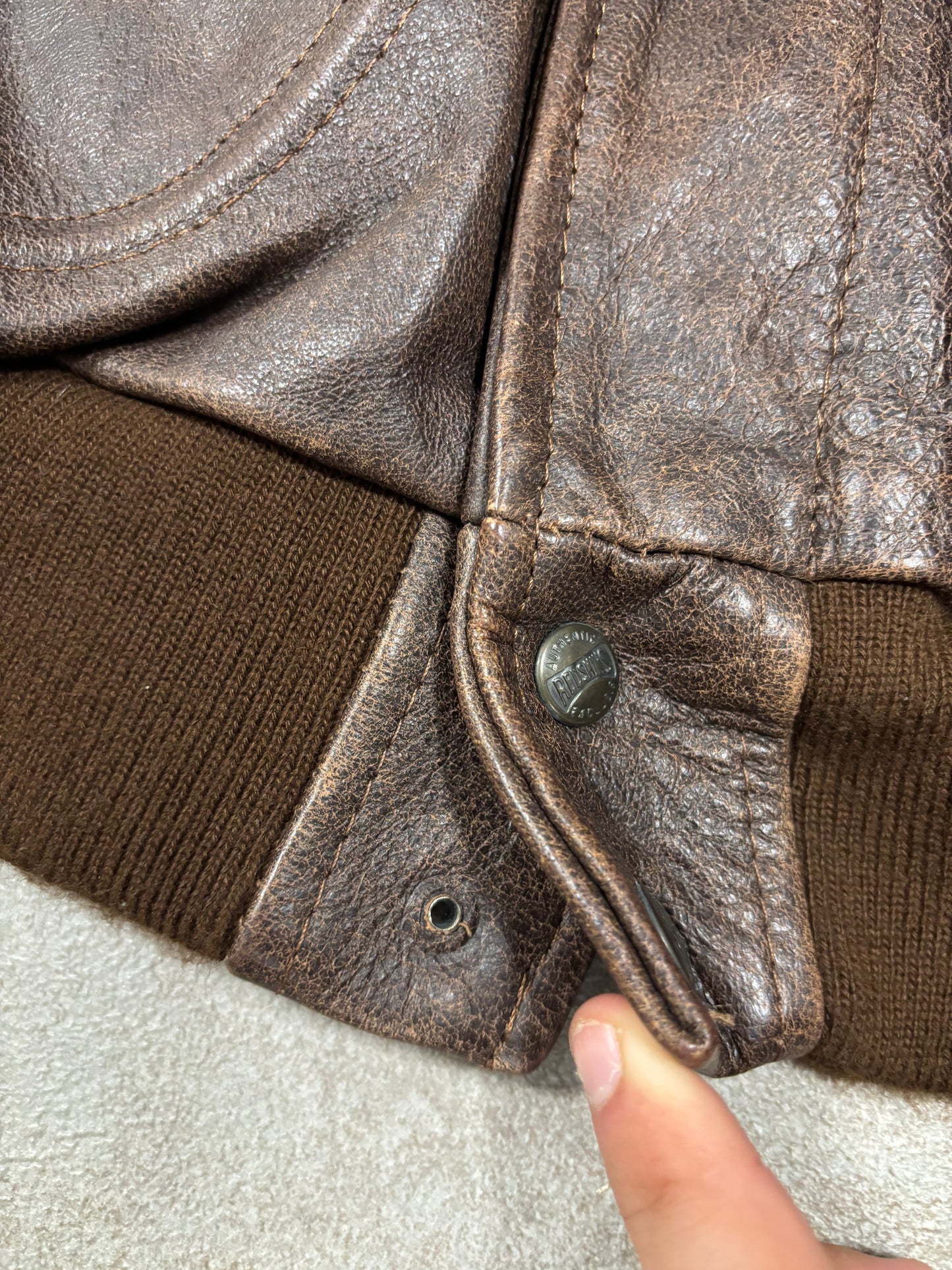 Chaqueta Cuero B32 Redskins 00s Vintage - XL