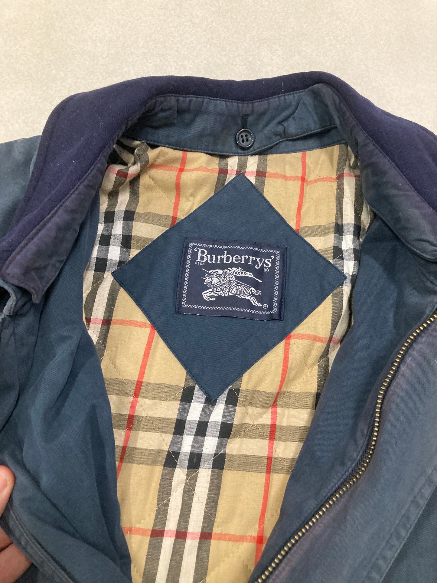Abrigo Largo Burberry ‘Novacheck’ 00s Vintage - L
