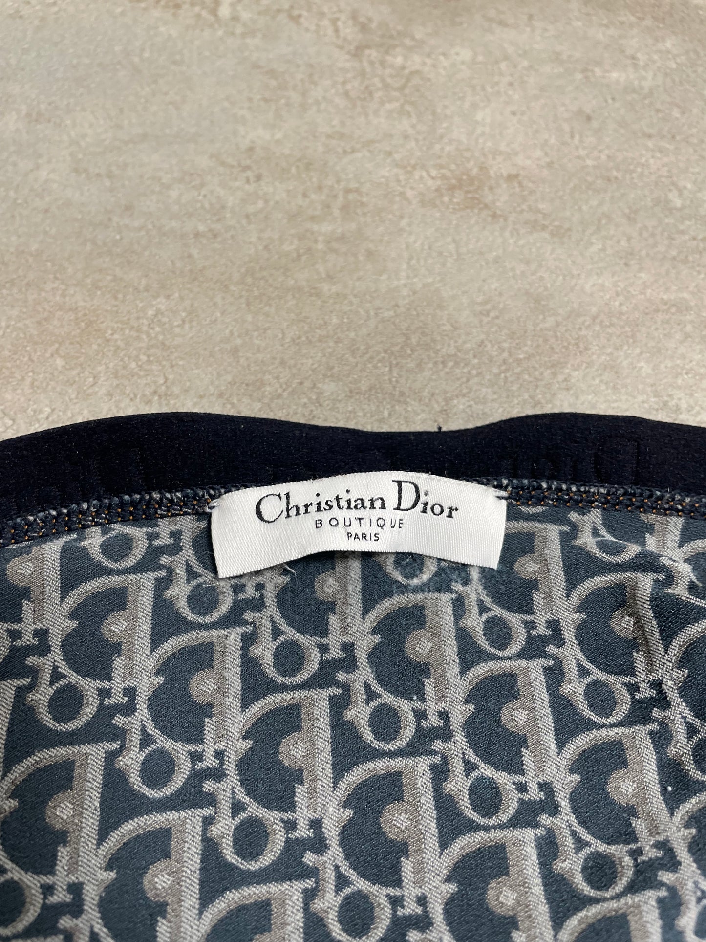 Vestido Corto Monogram Christian Dior 00s Vintage - M