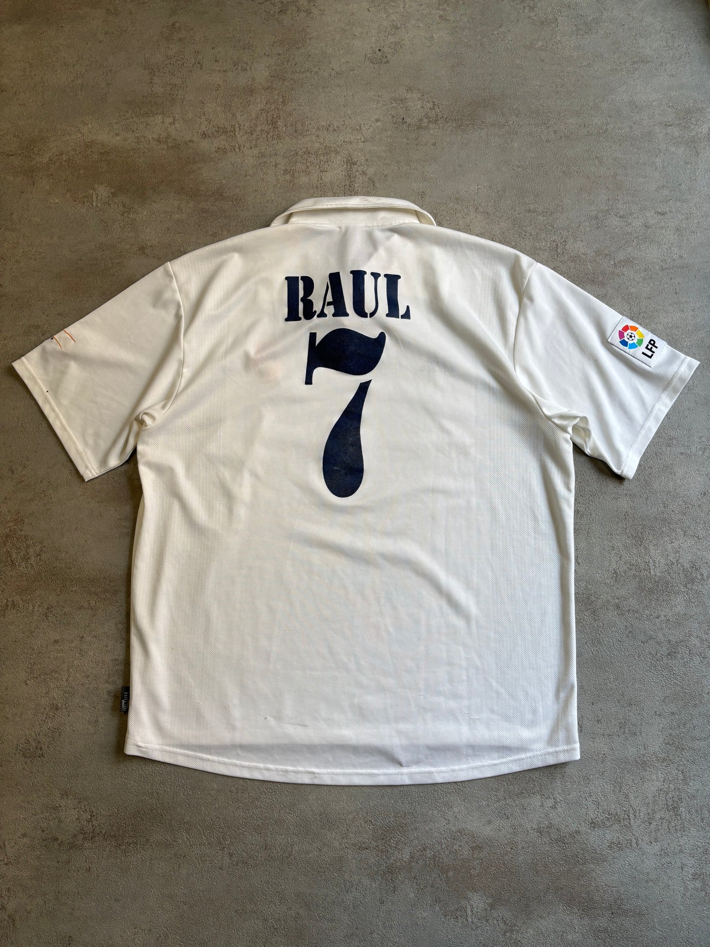 Camiseta Adidas Centenario Real Madrid ‘Raúl 7’ 2001/02 Vintage - XL