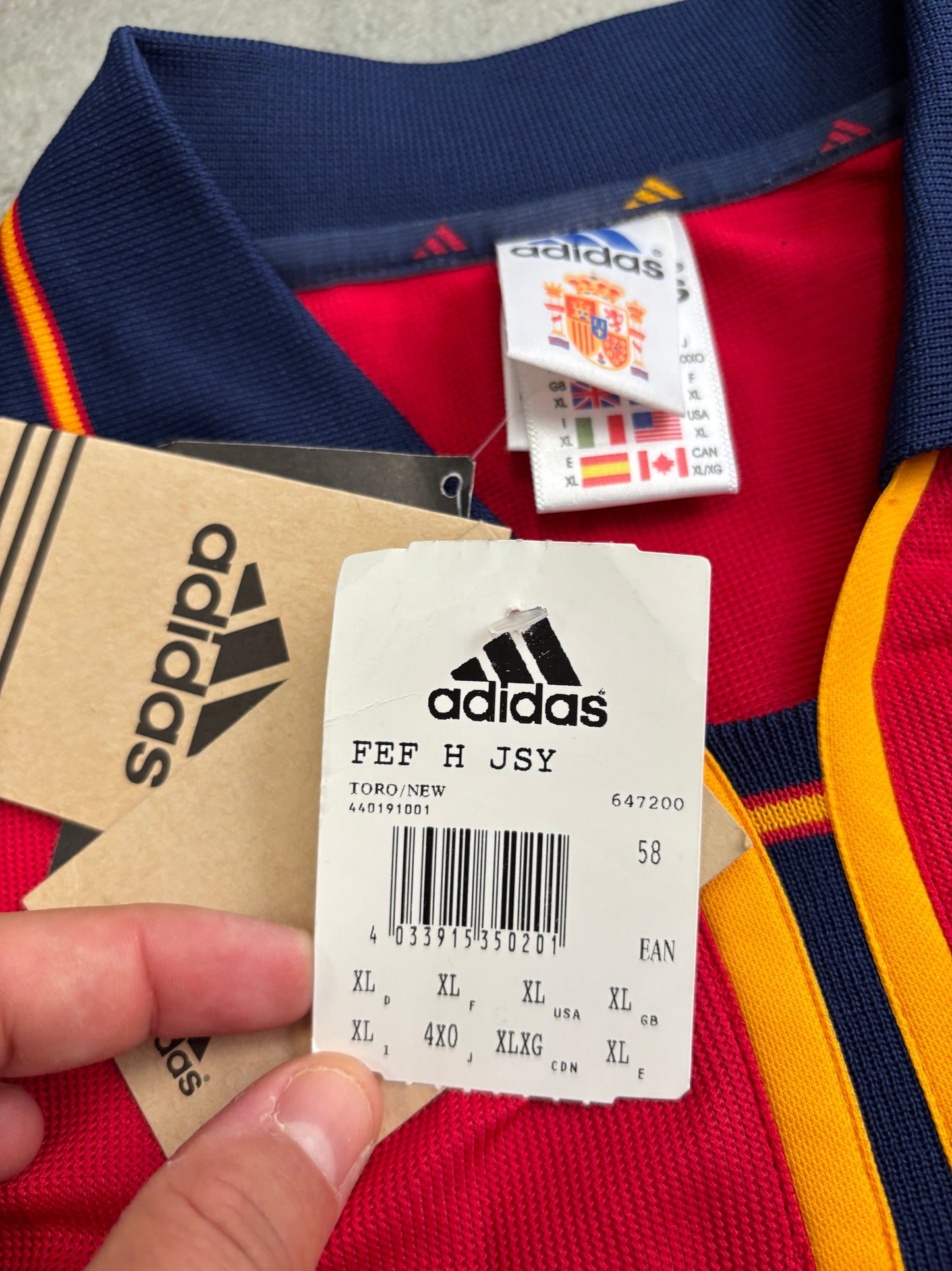 Camiseta ‘Deadstock’ Adidas España 2000/2002 Vintage - XL