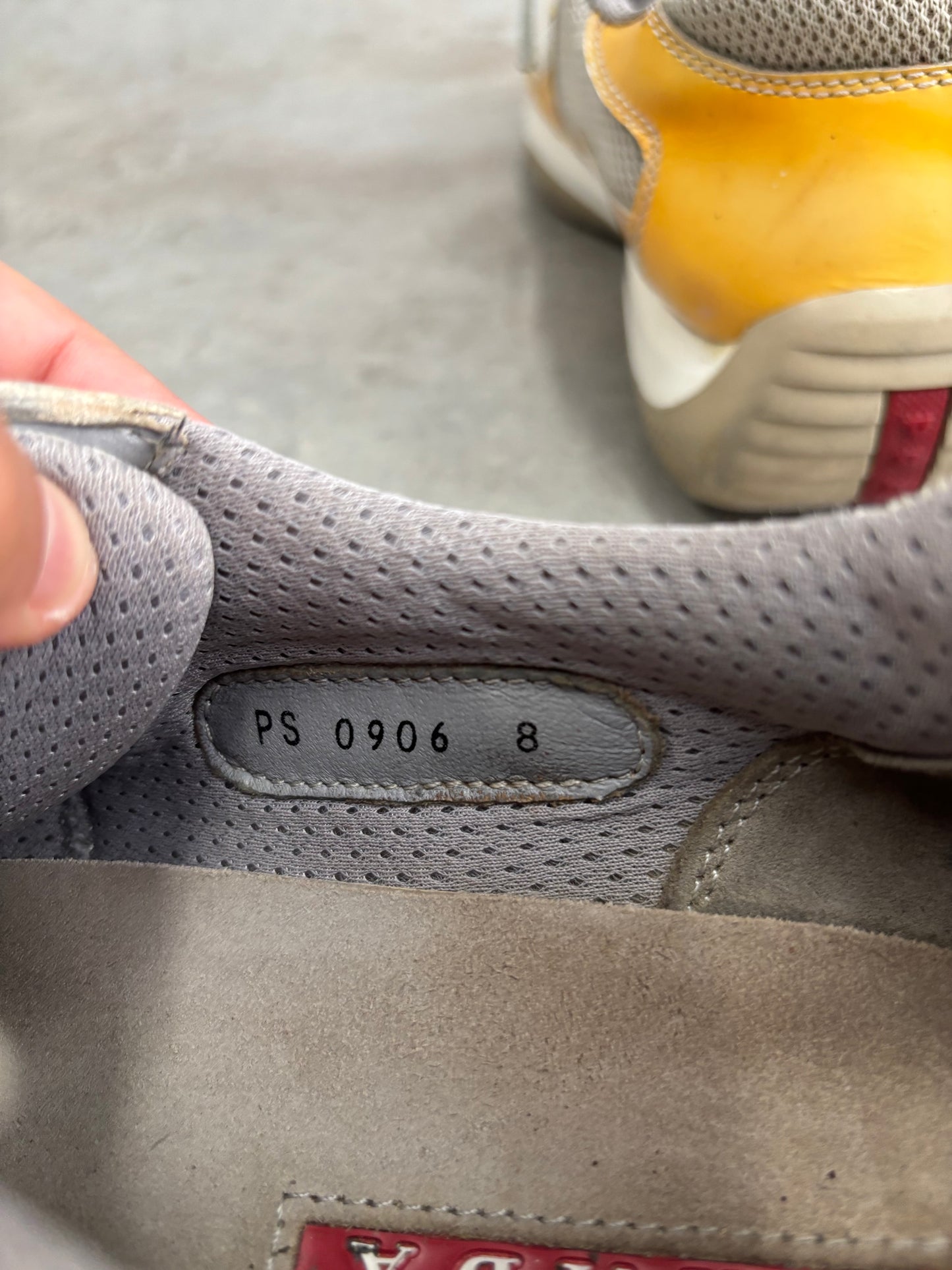 Zapatos Prada America’s Cup Charol ‘Yellow Grey’ - 43