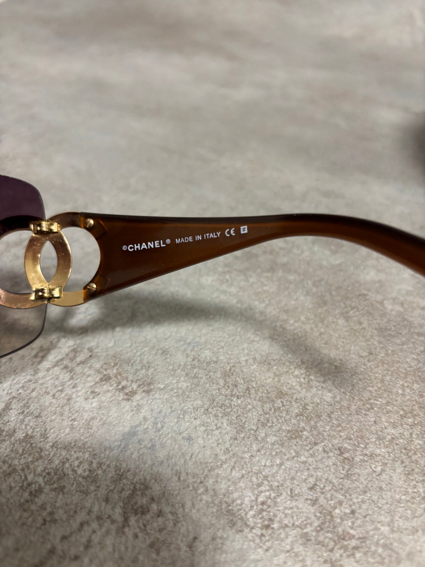 Gafas De Sol Pantalla Chanel ‘Big Logo’ 00s Vintage