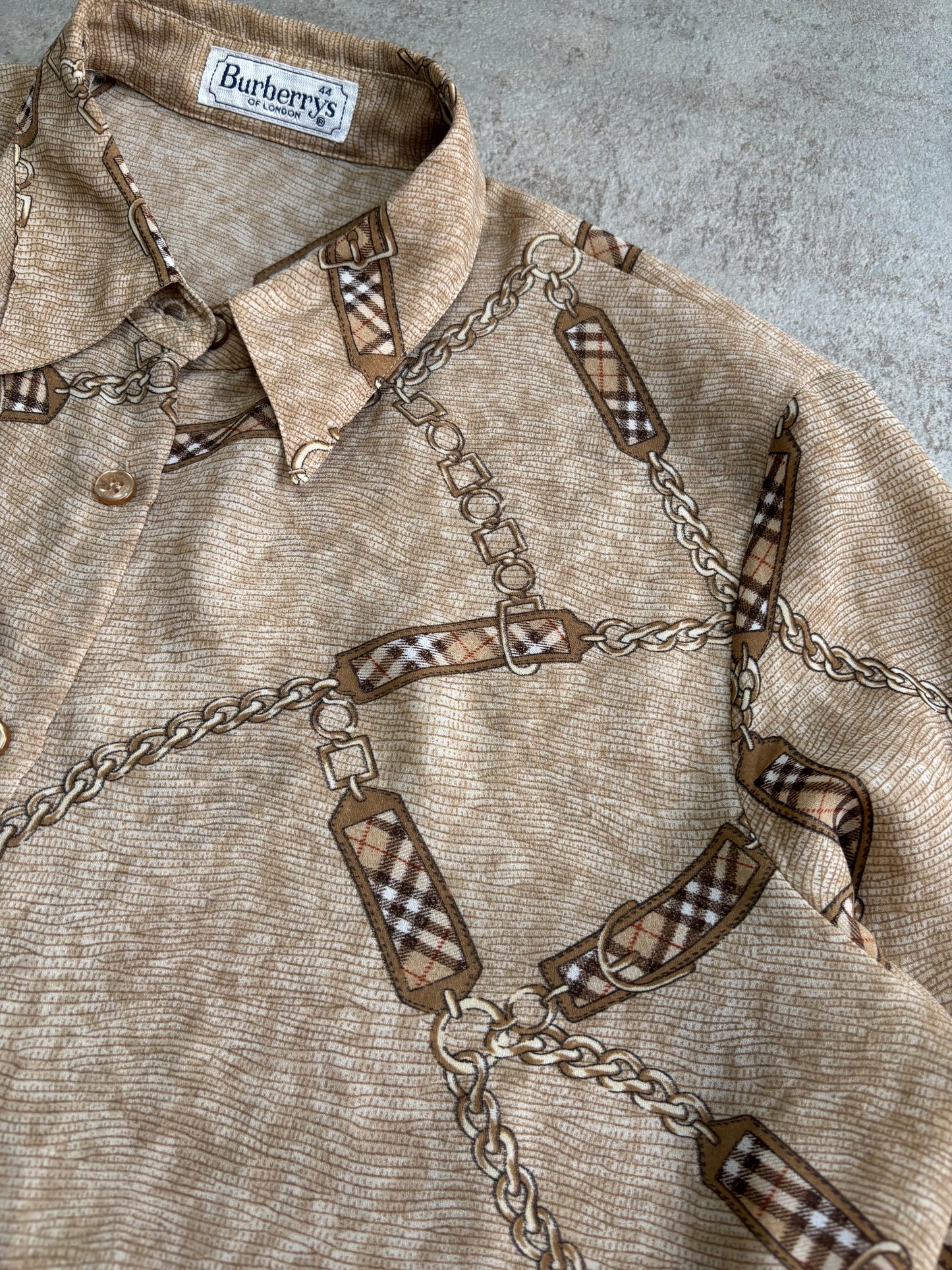 Camisa Mesh Burberry 90s Vintage - M Woman