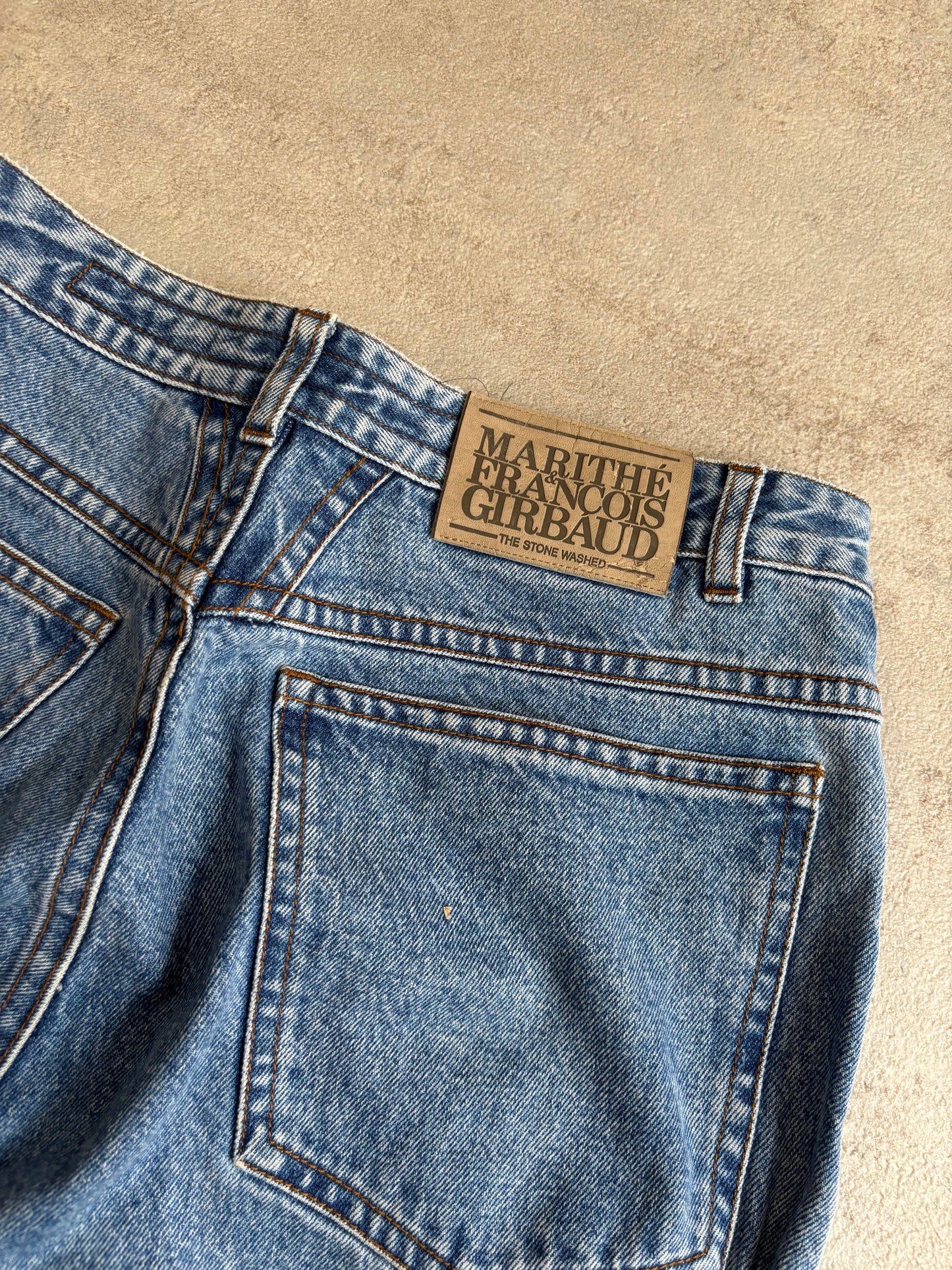 Pantalones Vaqueros Rectos Marithé François + Girbaud 90s Vintage - S