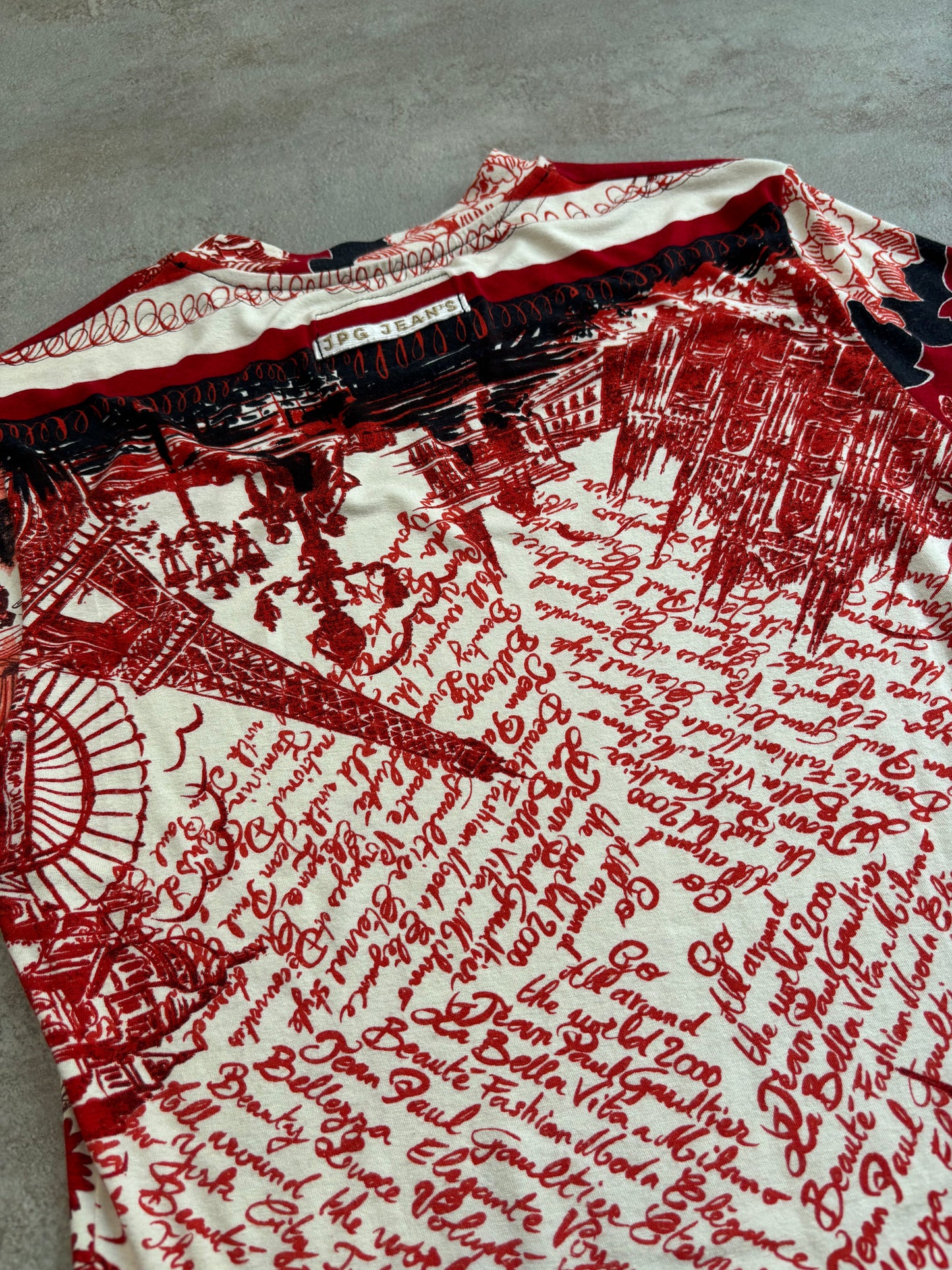 Camiseta ‘Full Print’ Jean Paul Gaultier 90s Vintage - M