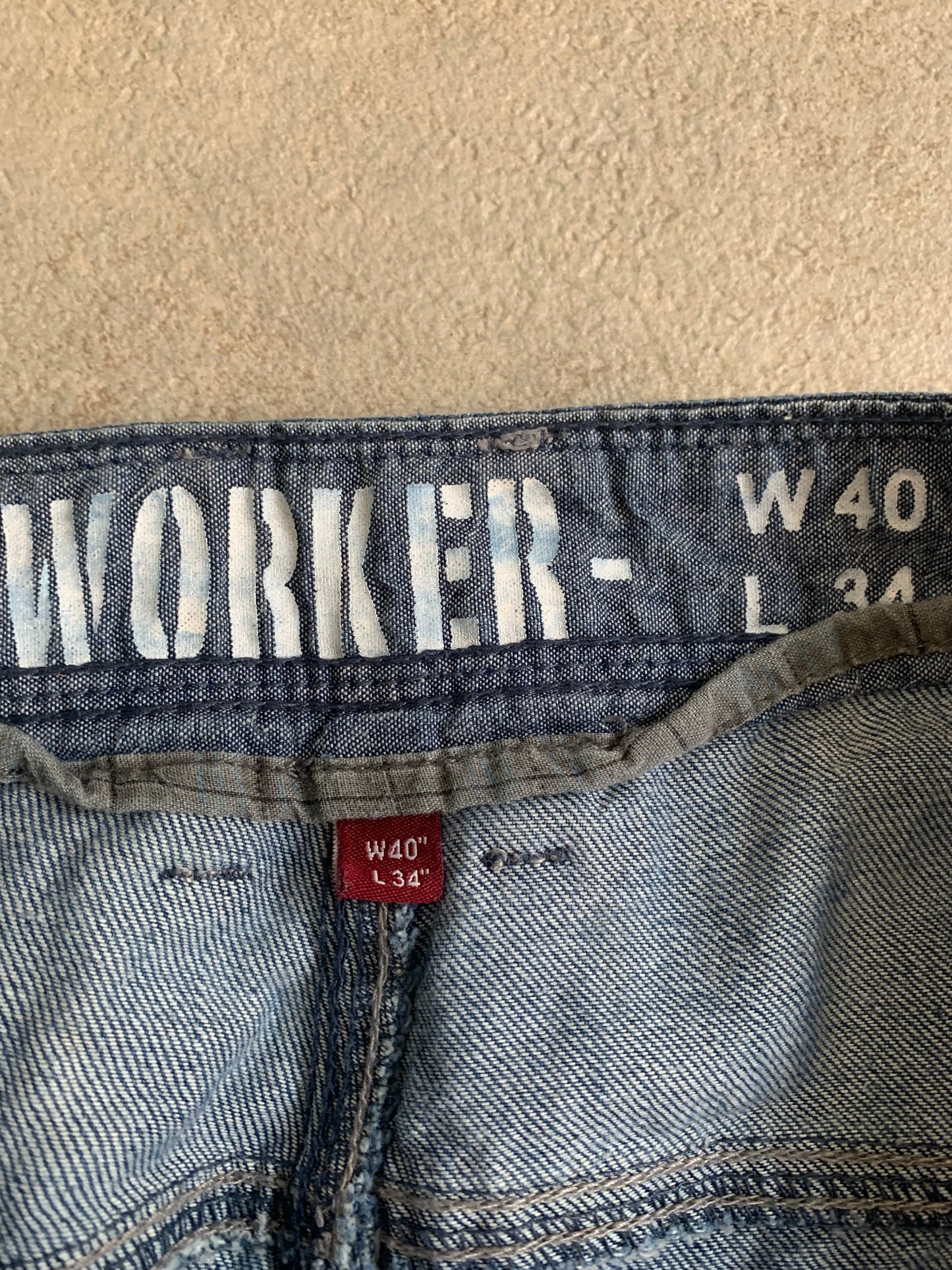 Pantalones Worker Vintage - L