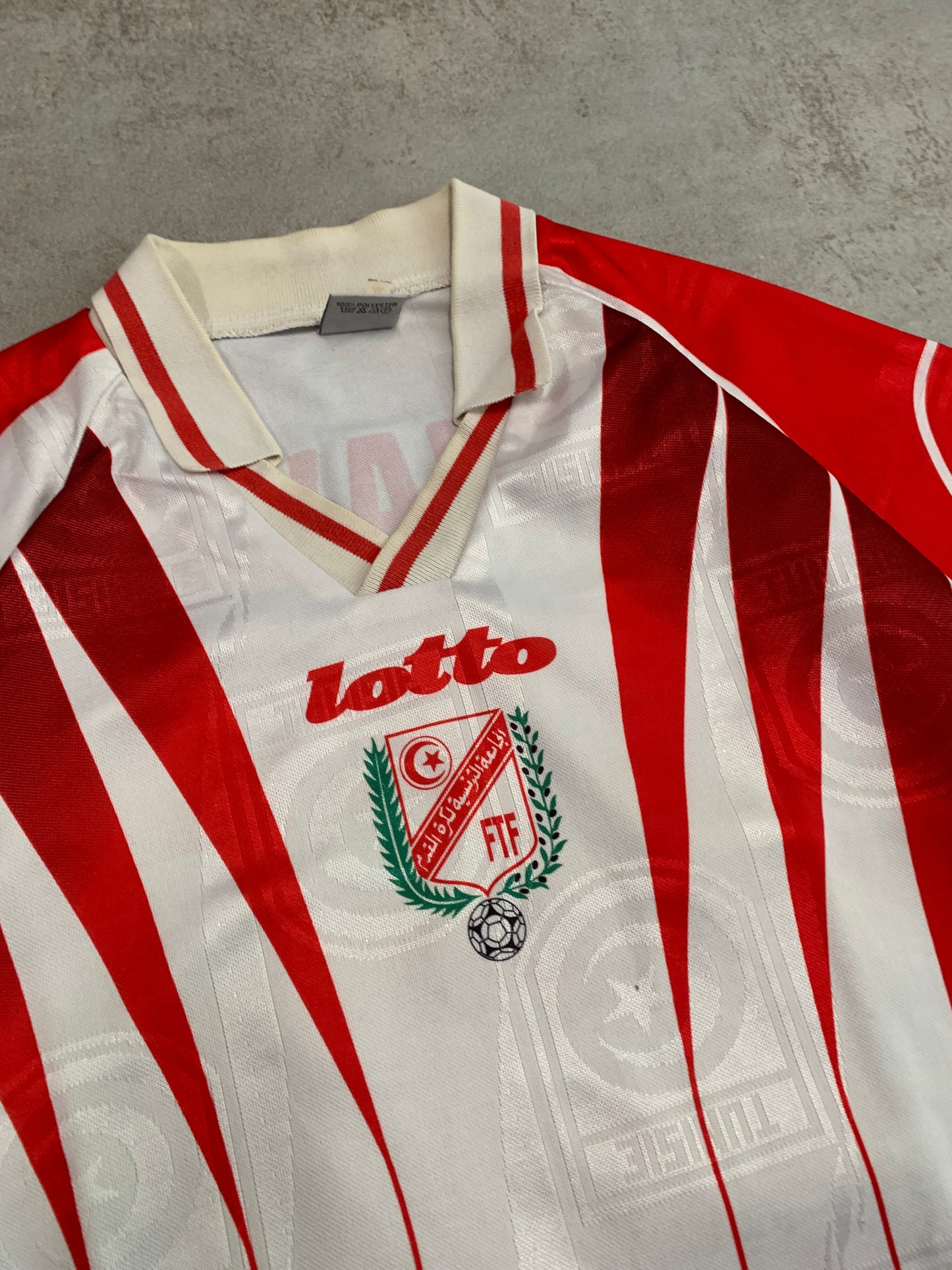 Camiseta Vintage Lotto Túnez 1995 Away Kit - XL