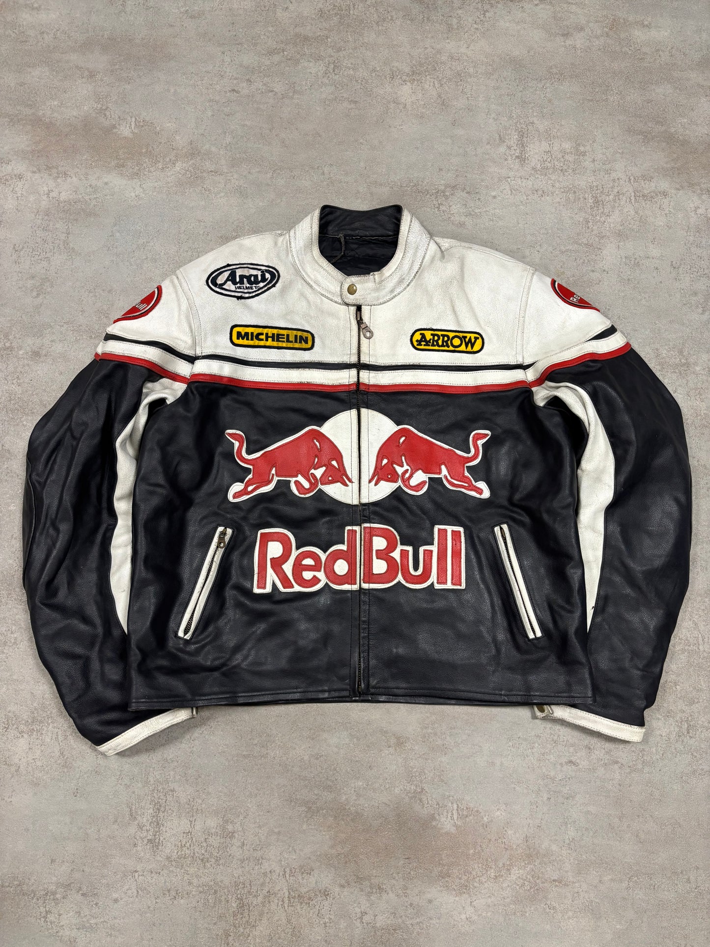 Chaqueta Cuero Racing ‘Red Bull’ 90s Vintage - L