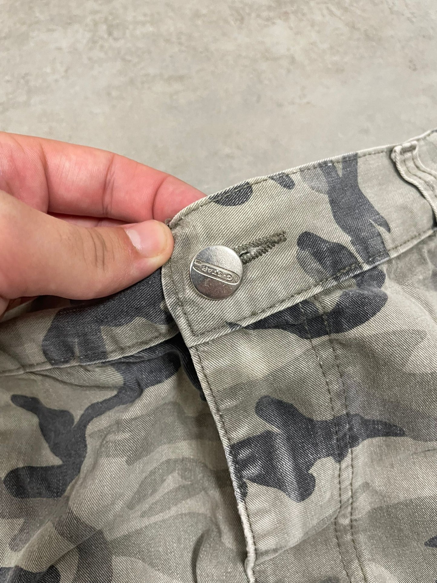 Shorts Camuflaje 3/4 Cargo G-Star 00s Vintage - L