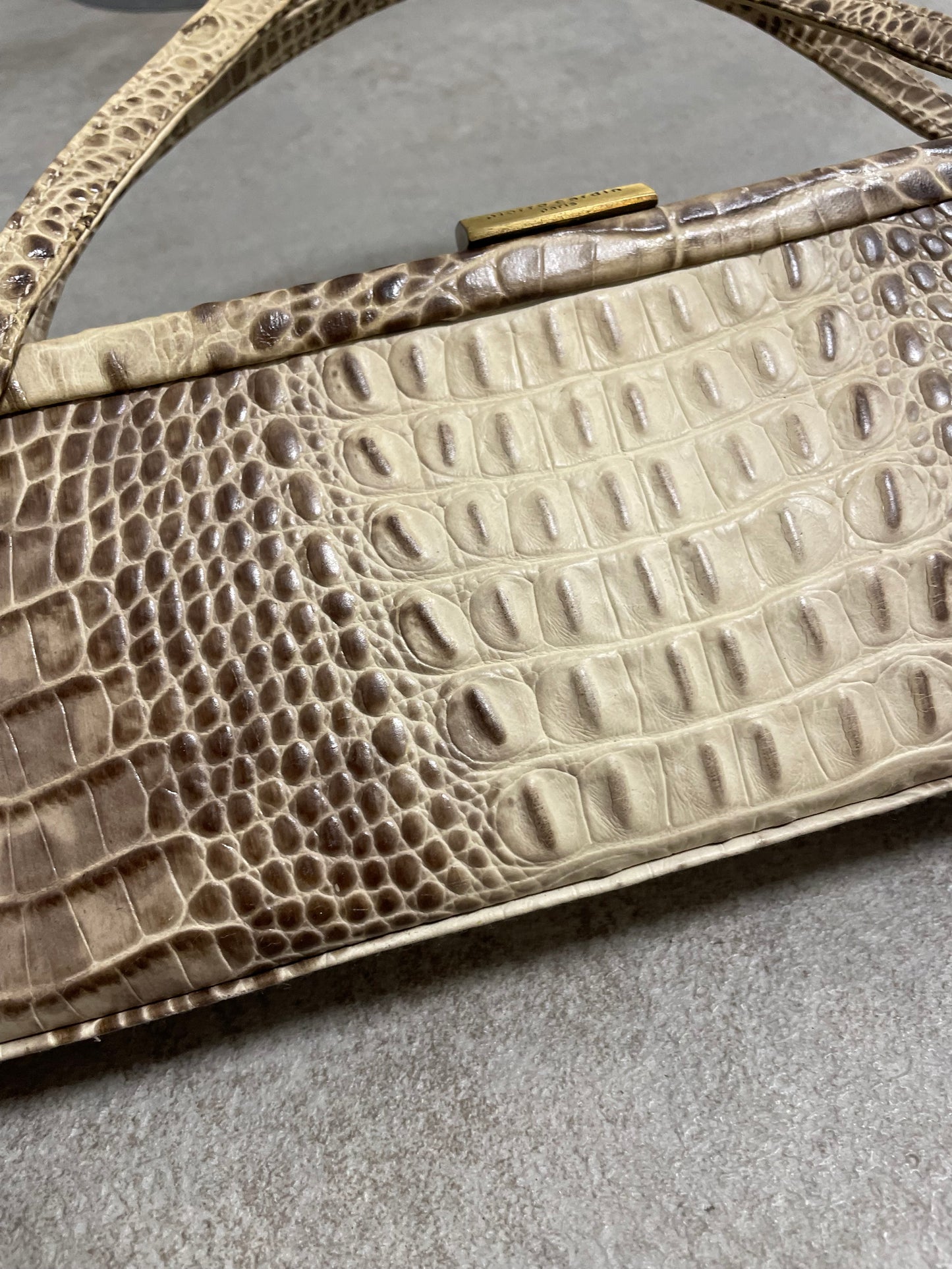 Bolso Baguette Piel ‘Estampado Cocodrilo’ Pierre Cardin 90s Vintage