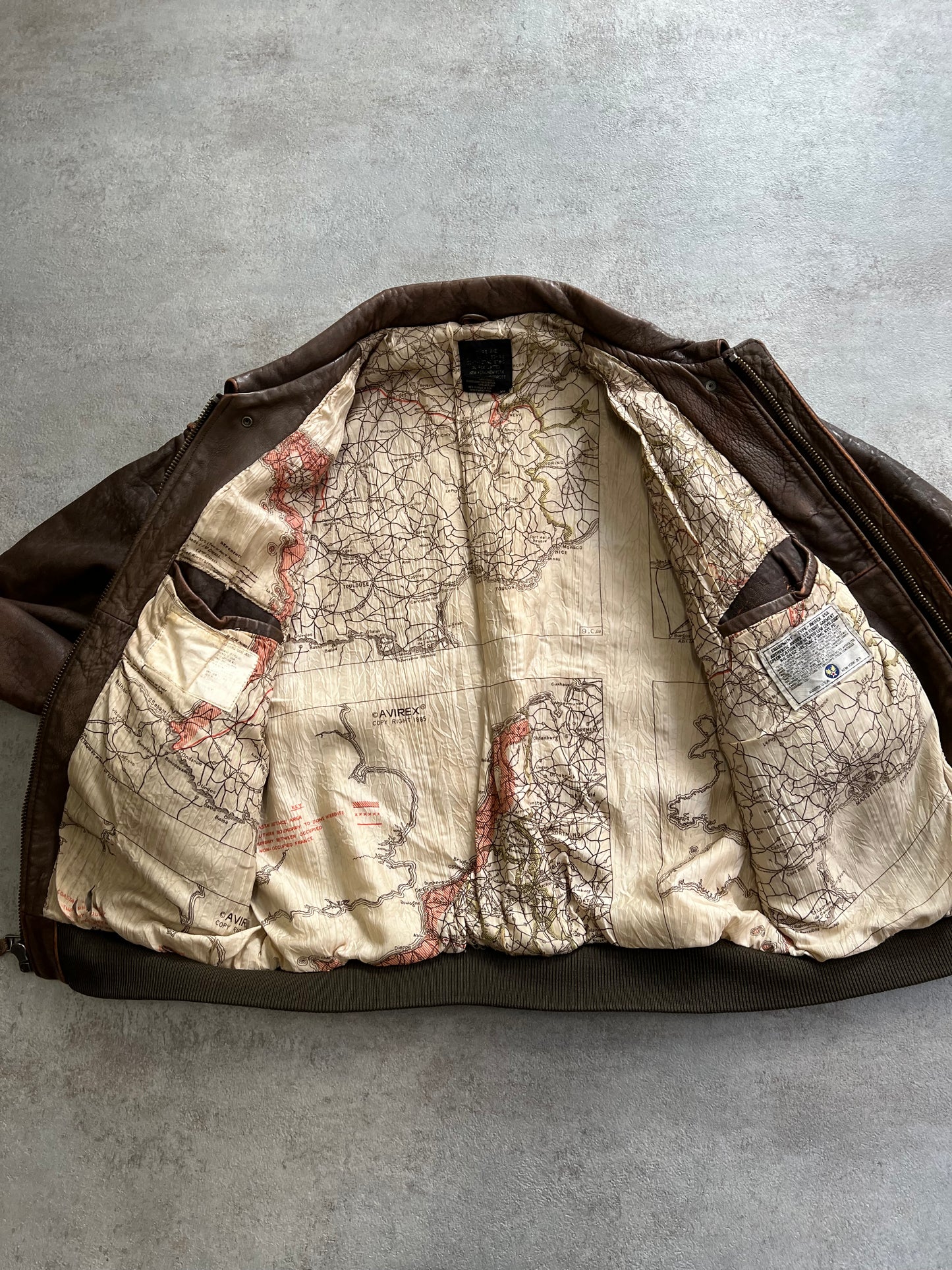 Chaqueta Cuero Aviador Vintage Avirex ‘ Fliying Tigers’ 1987 - L