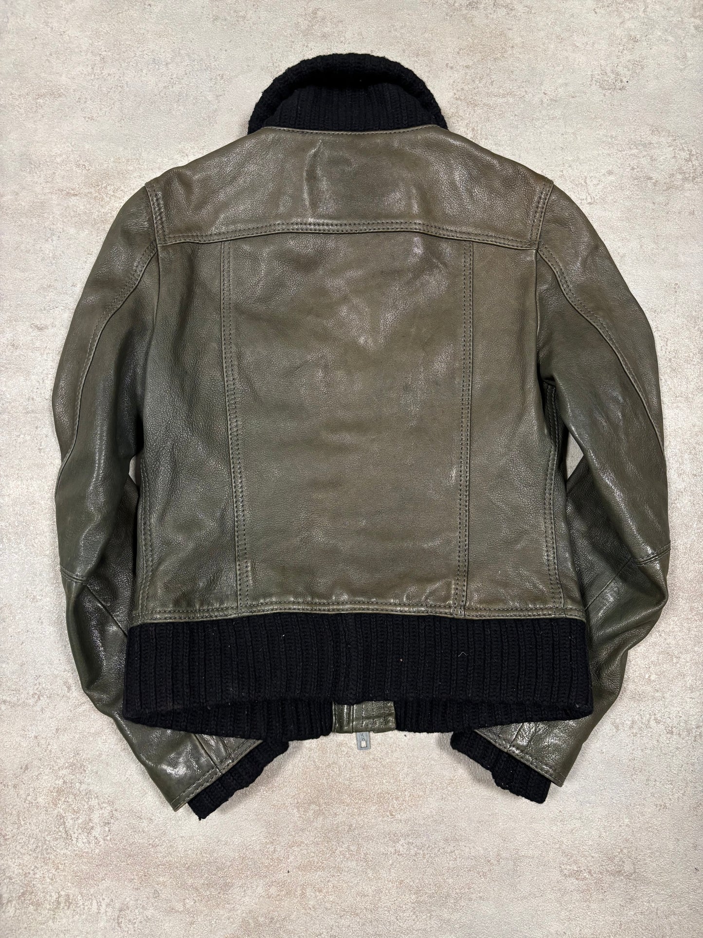 Chaqueta Cuero DKNY 00s Vintage - S