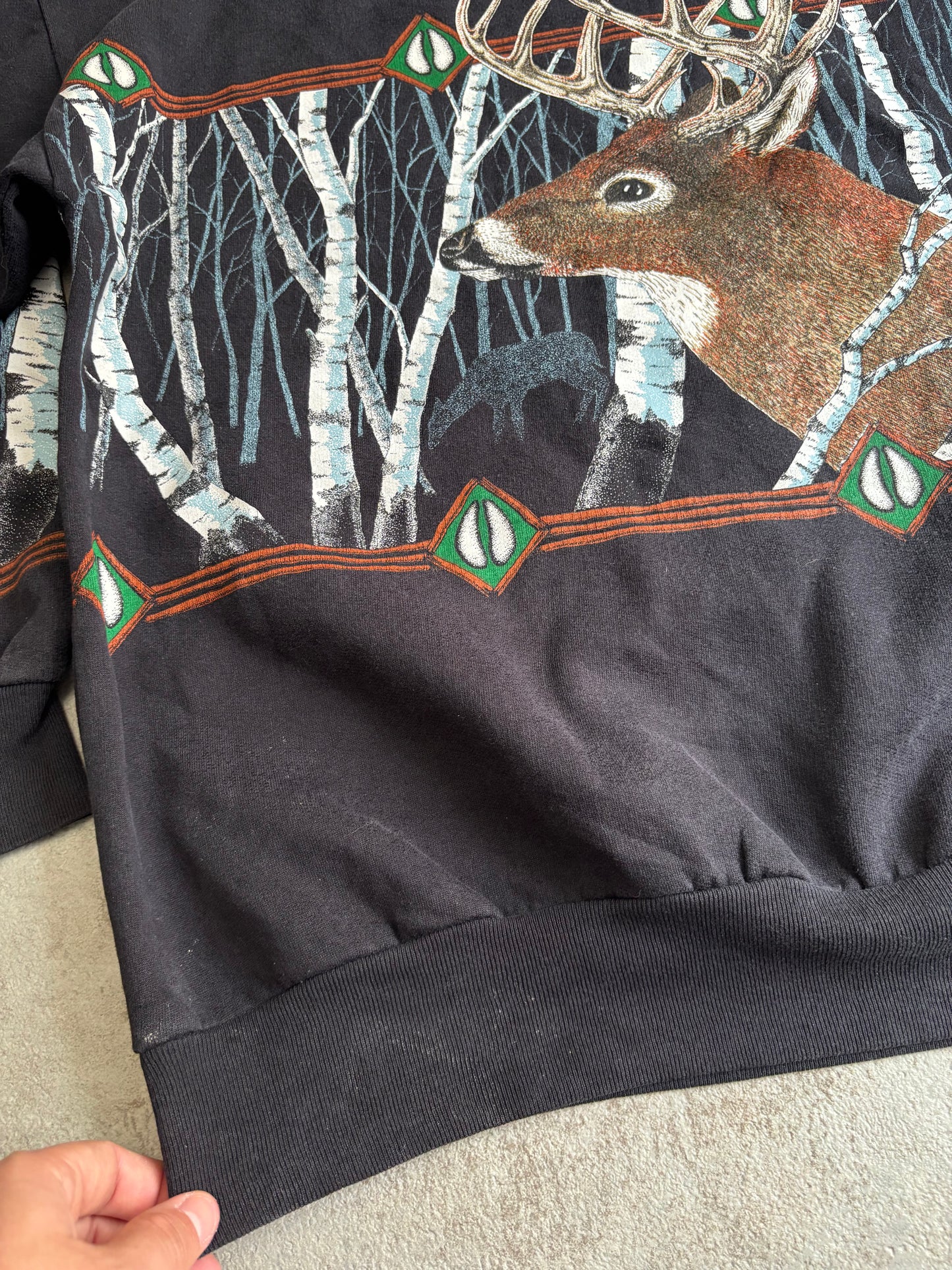 Sudadera ‘Full Print’ Deer 1995 Vintage - L