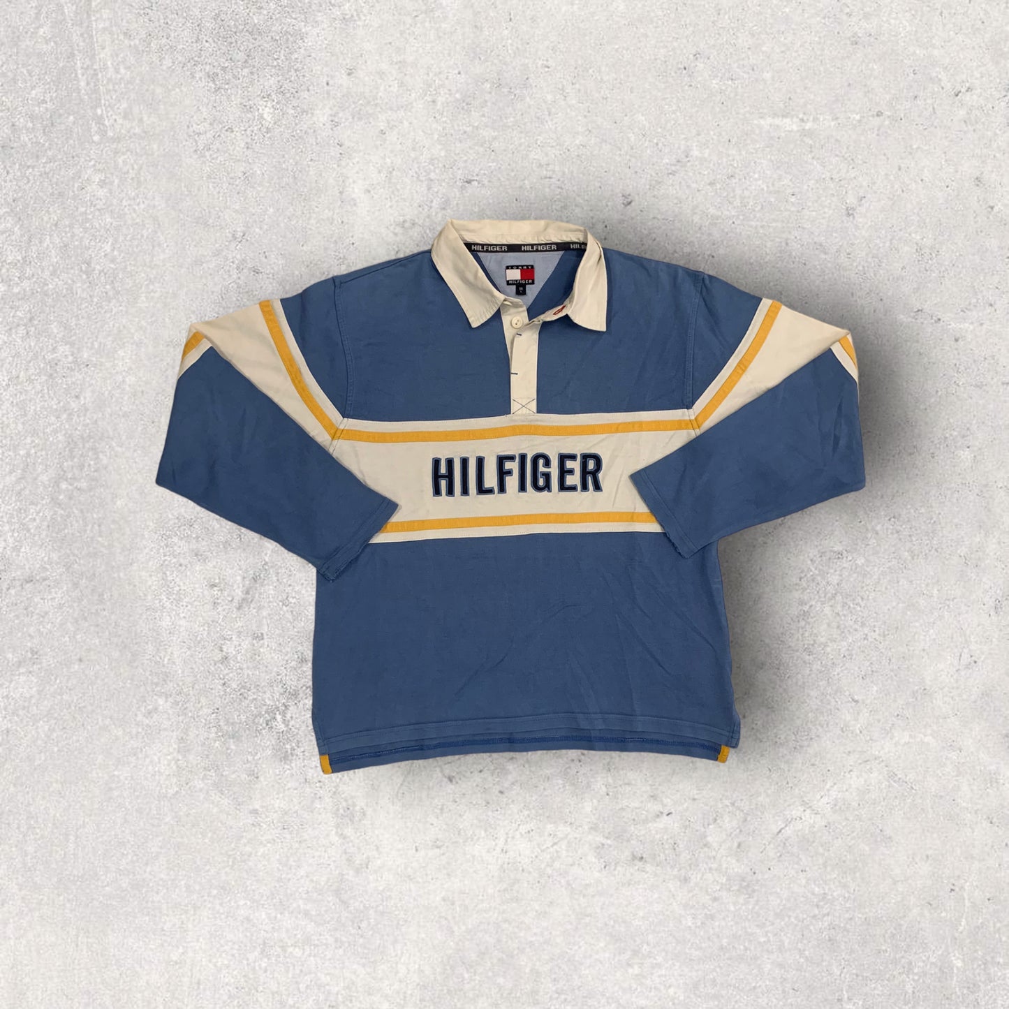 Polo Manga Larga Vintage Tommy Hilfiger 90’s - S