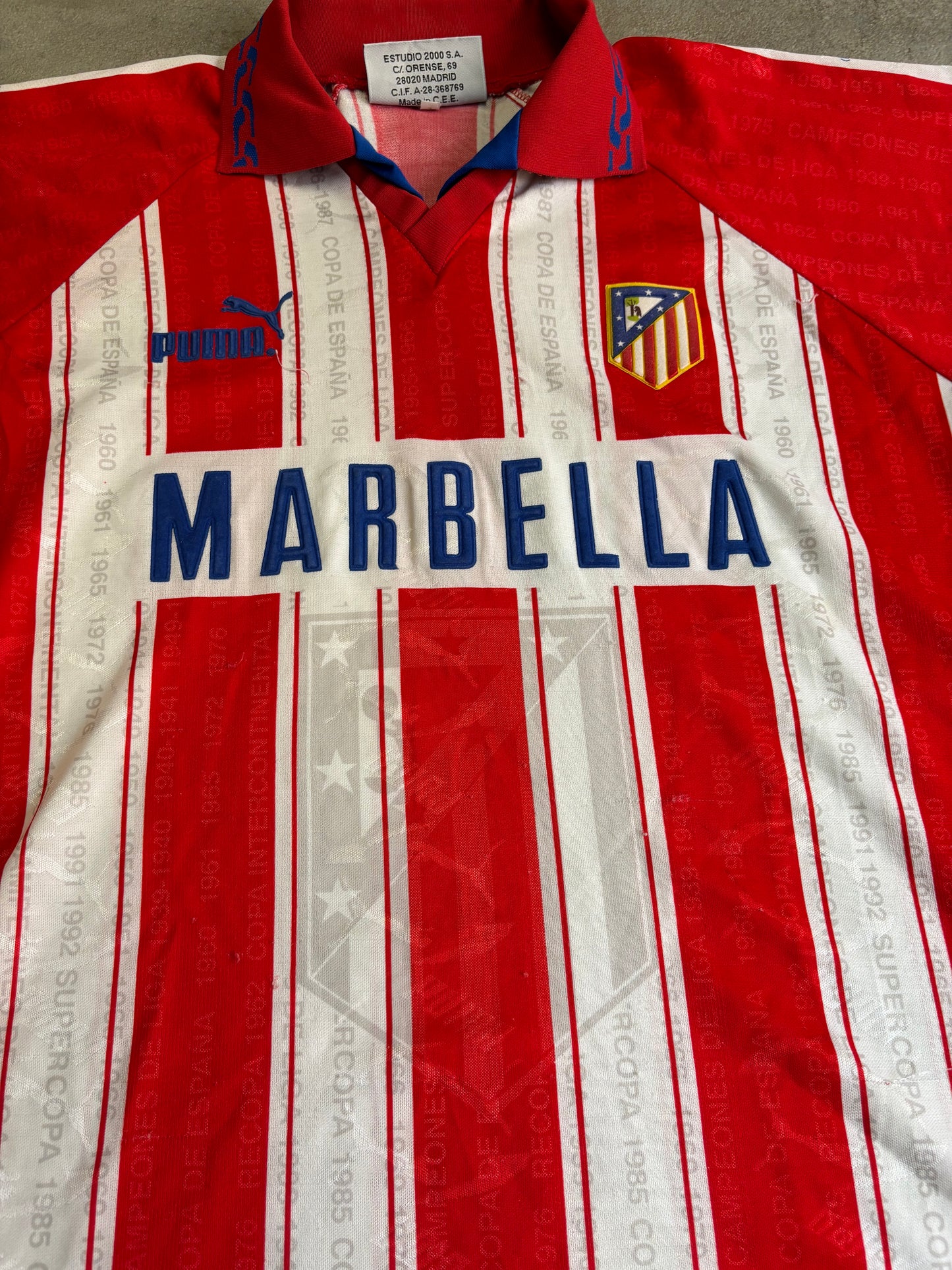Camiseta Puma Atlético de Madrid 1995/1996 Vintage - L