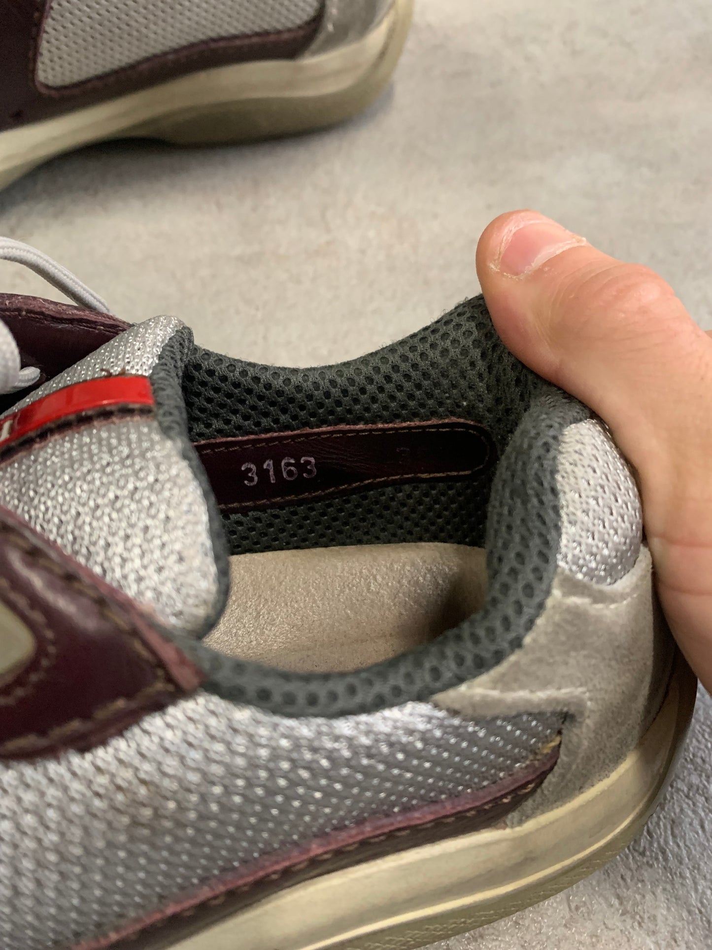 Zapatillas Vintage Prada America’s Cup ‘Burdeos’ - 38