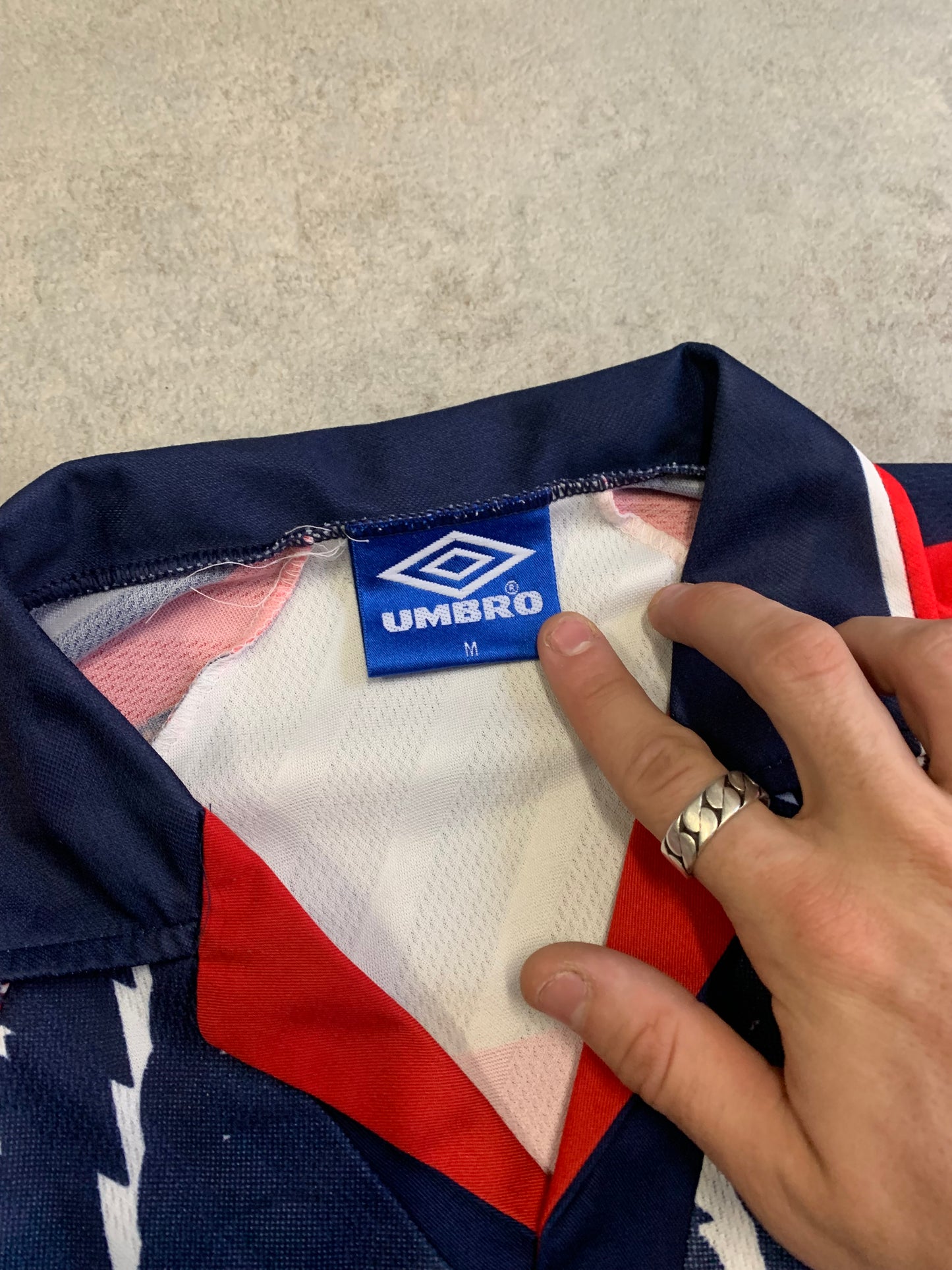 Camiseta Fútbol Vintage Umbro Norway 1997 Away Kit - M