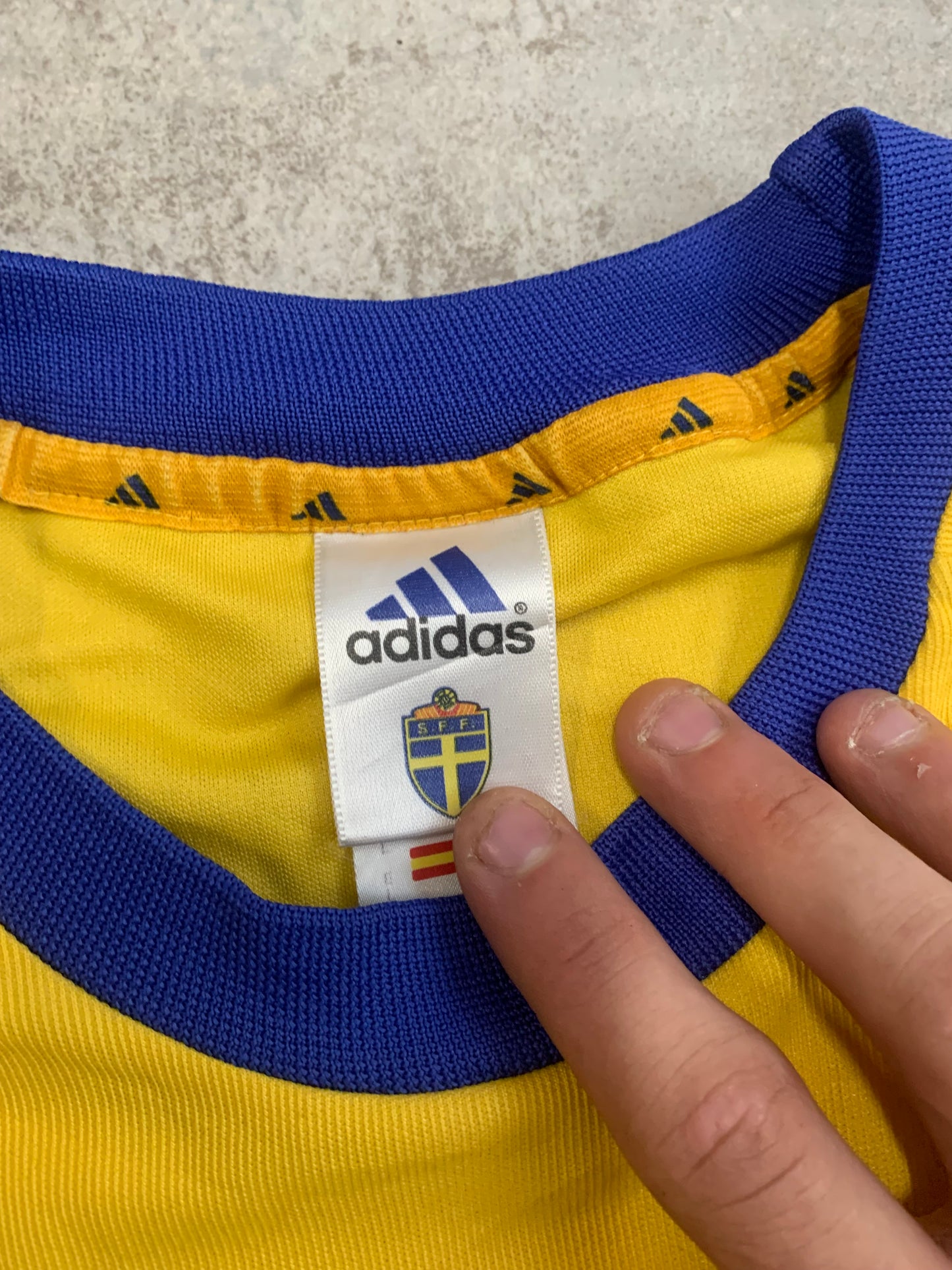 Camiseta Fútbol Vintage Suecia 2002 - L